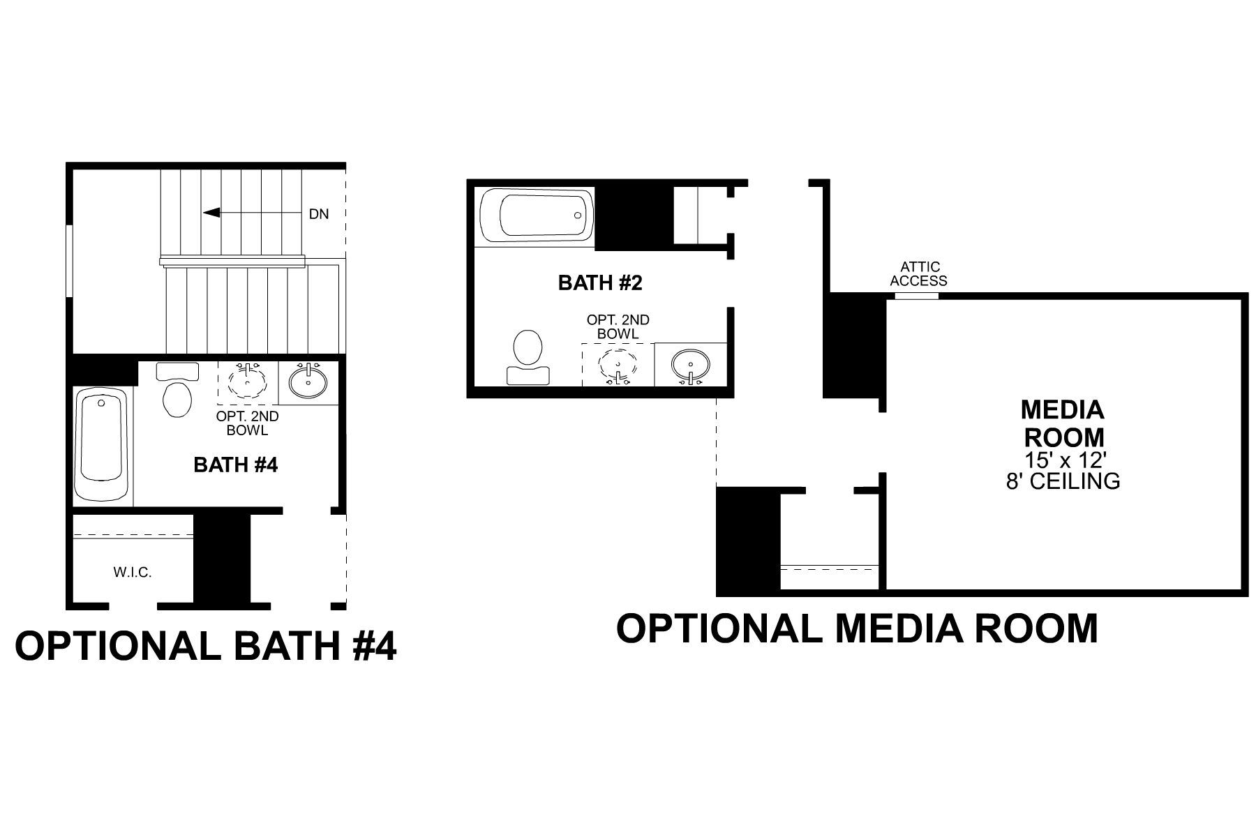 Grapevine Second Floor Options