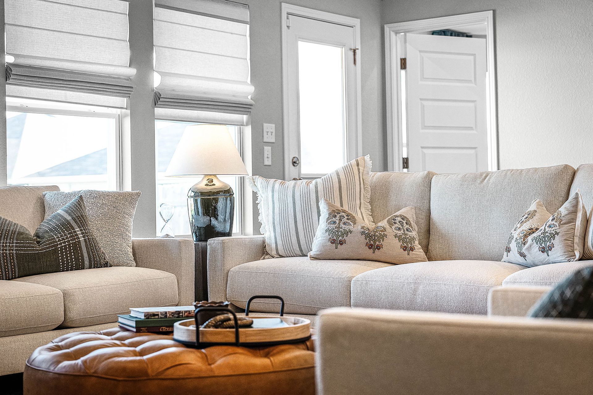 This is the living area of the Hawkins plan and is the model home in Carillon at 13305 Eppright T...