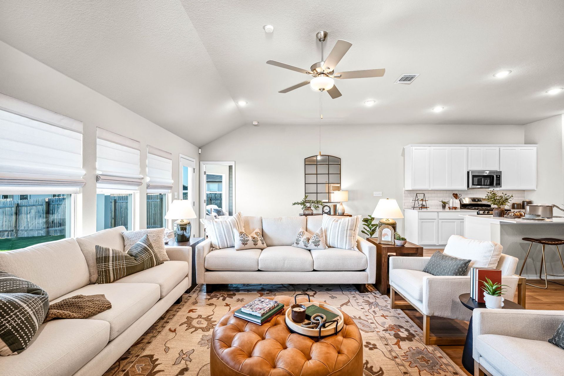 This is the living area of the Hawkins plan and is the model home in Carillon at 13305 Eppright T...