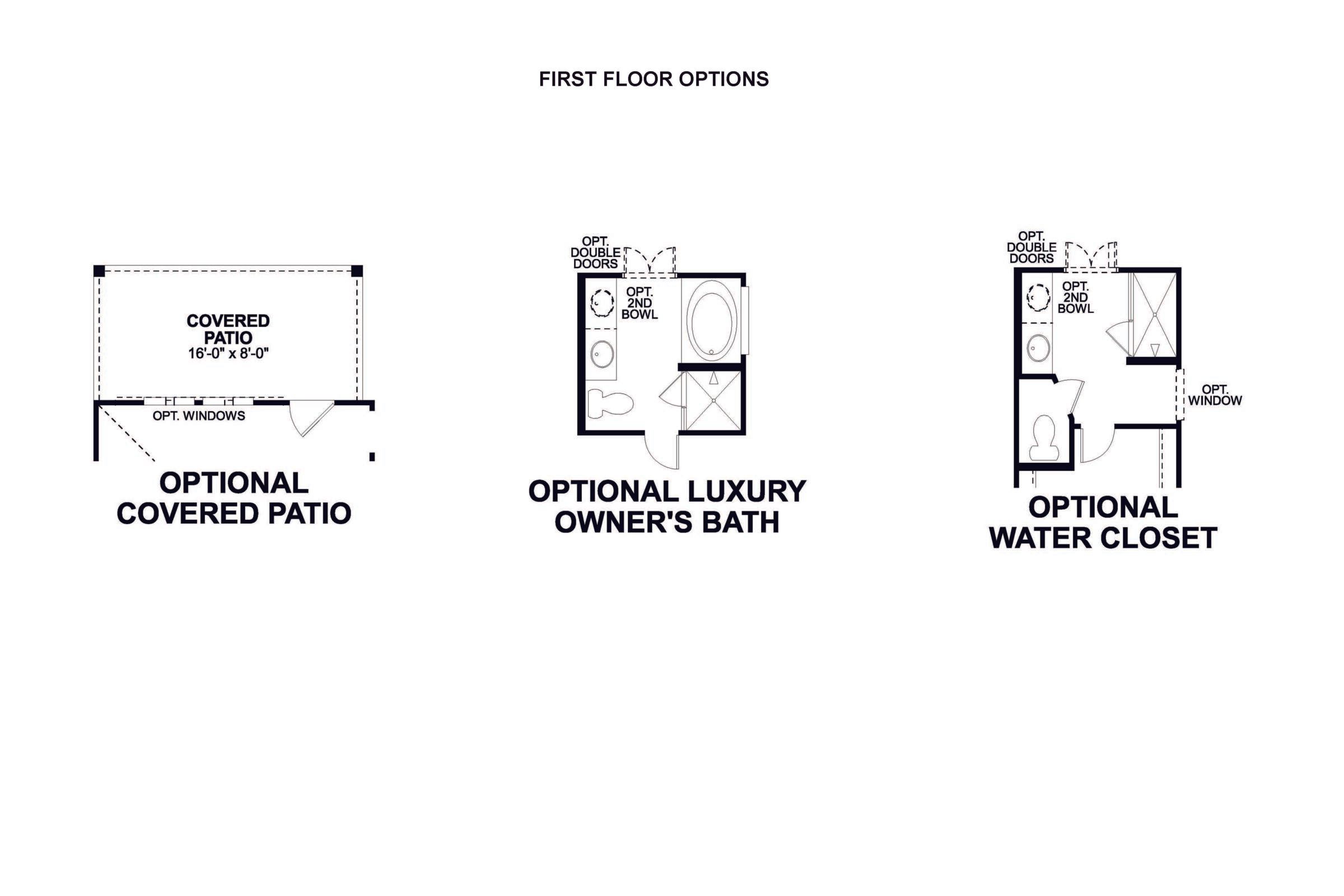 Dogwood first floor options