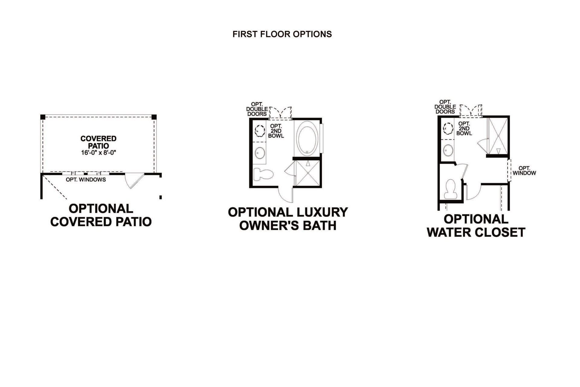 Dogwood first floor options