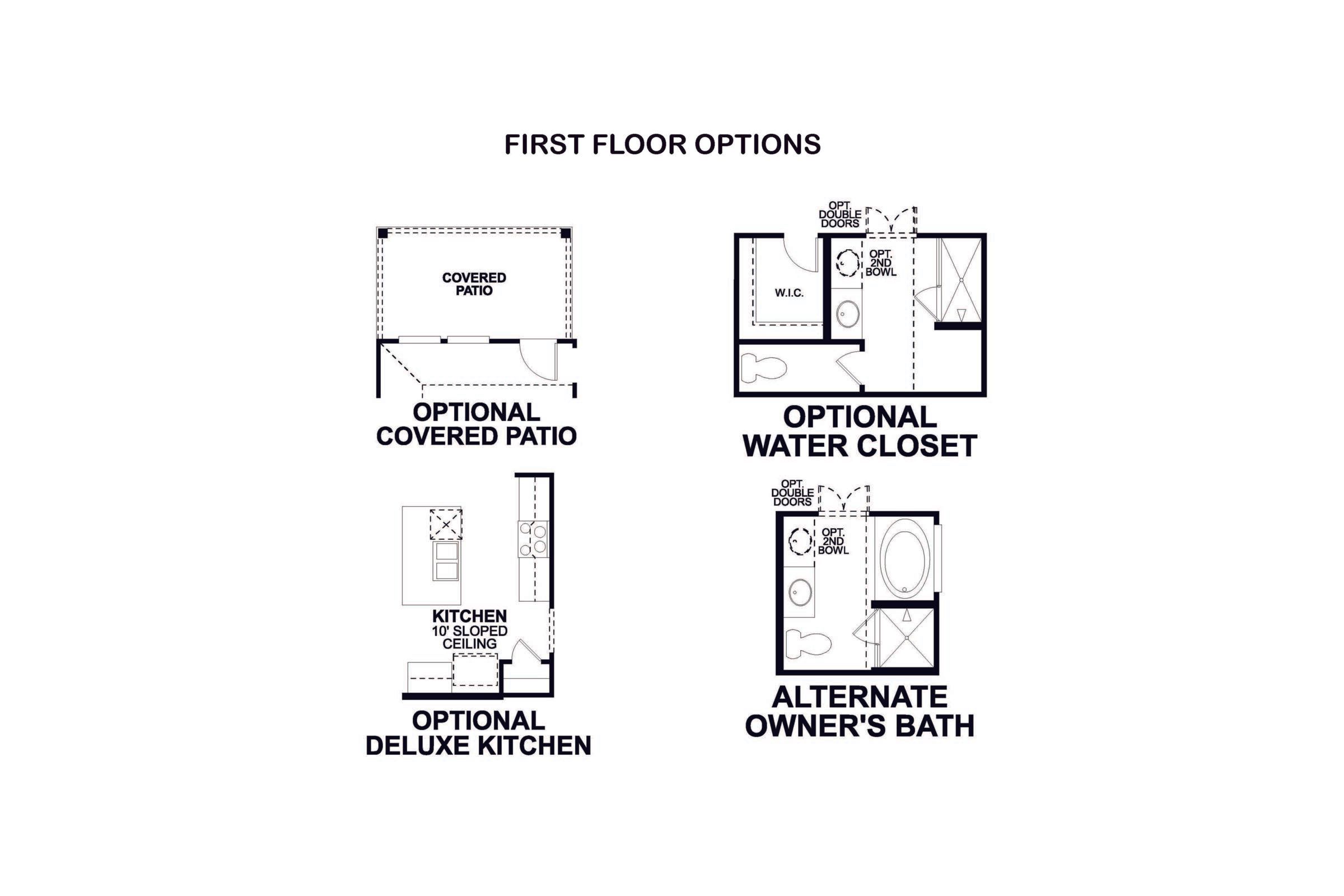 Azalea First Floor Options