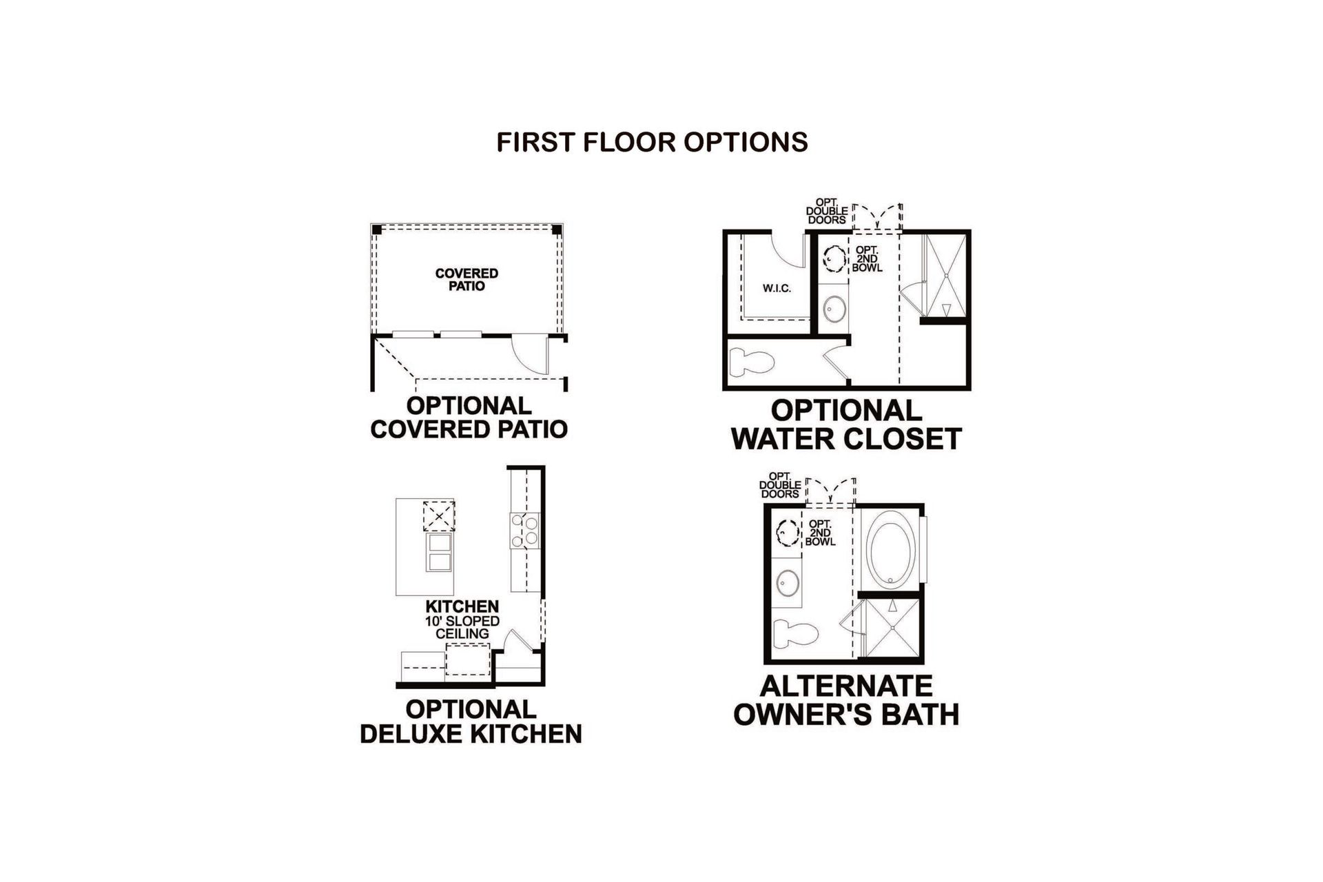 Azalea First Floor Options