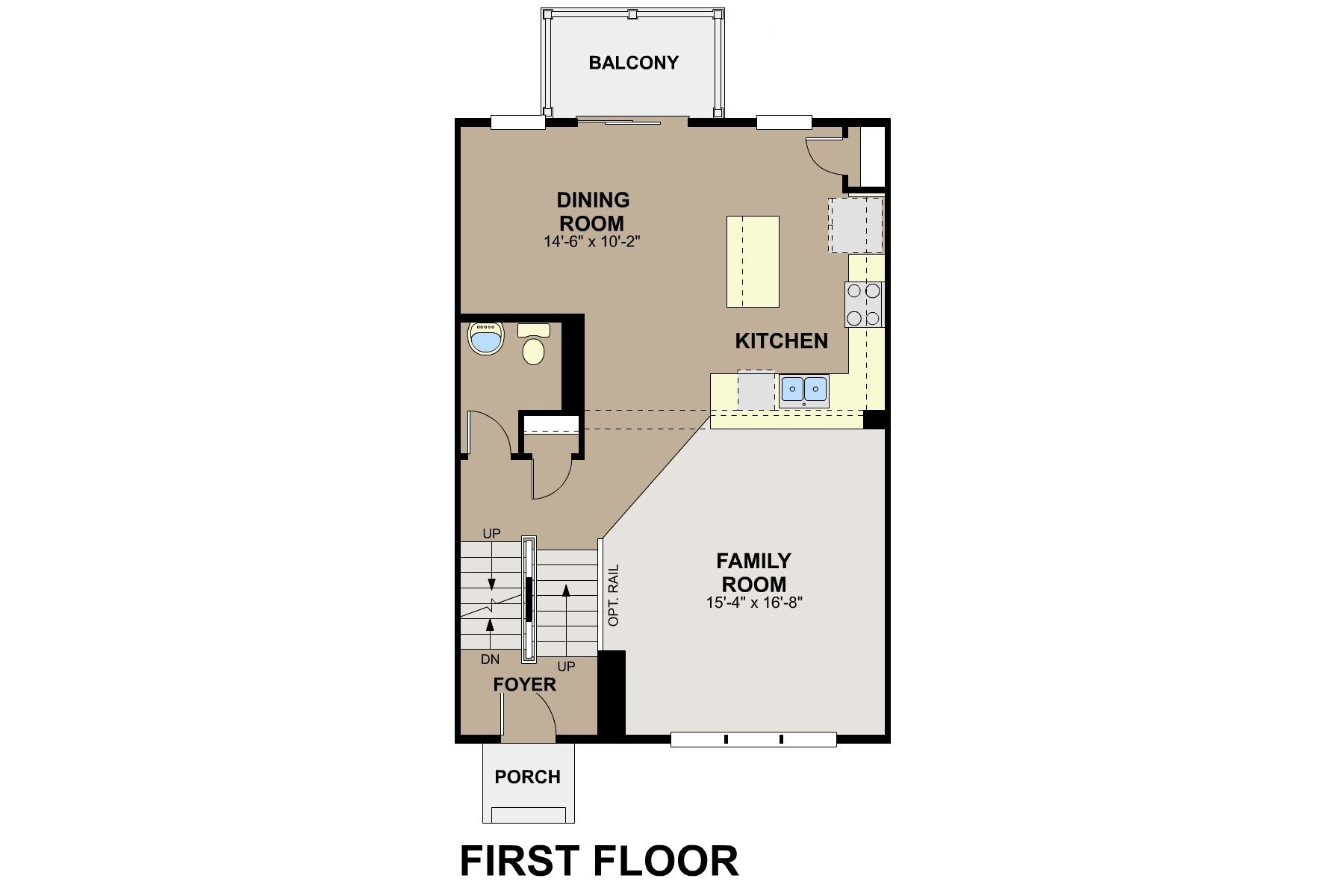 Brooks Floorplan - First Floor