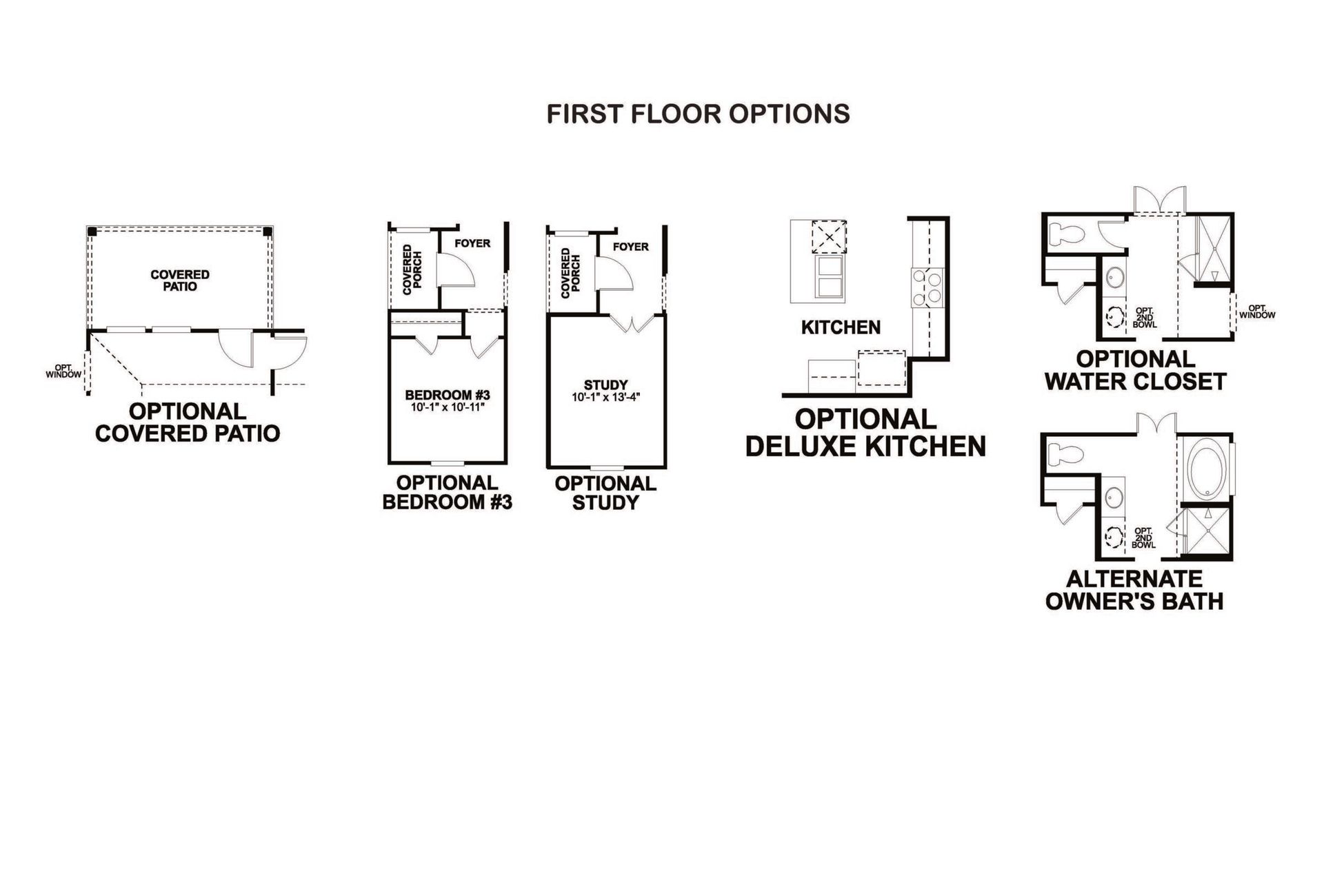 Dogwood first floor options