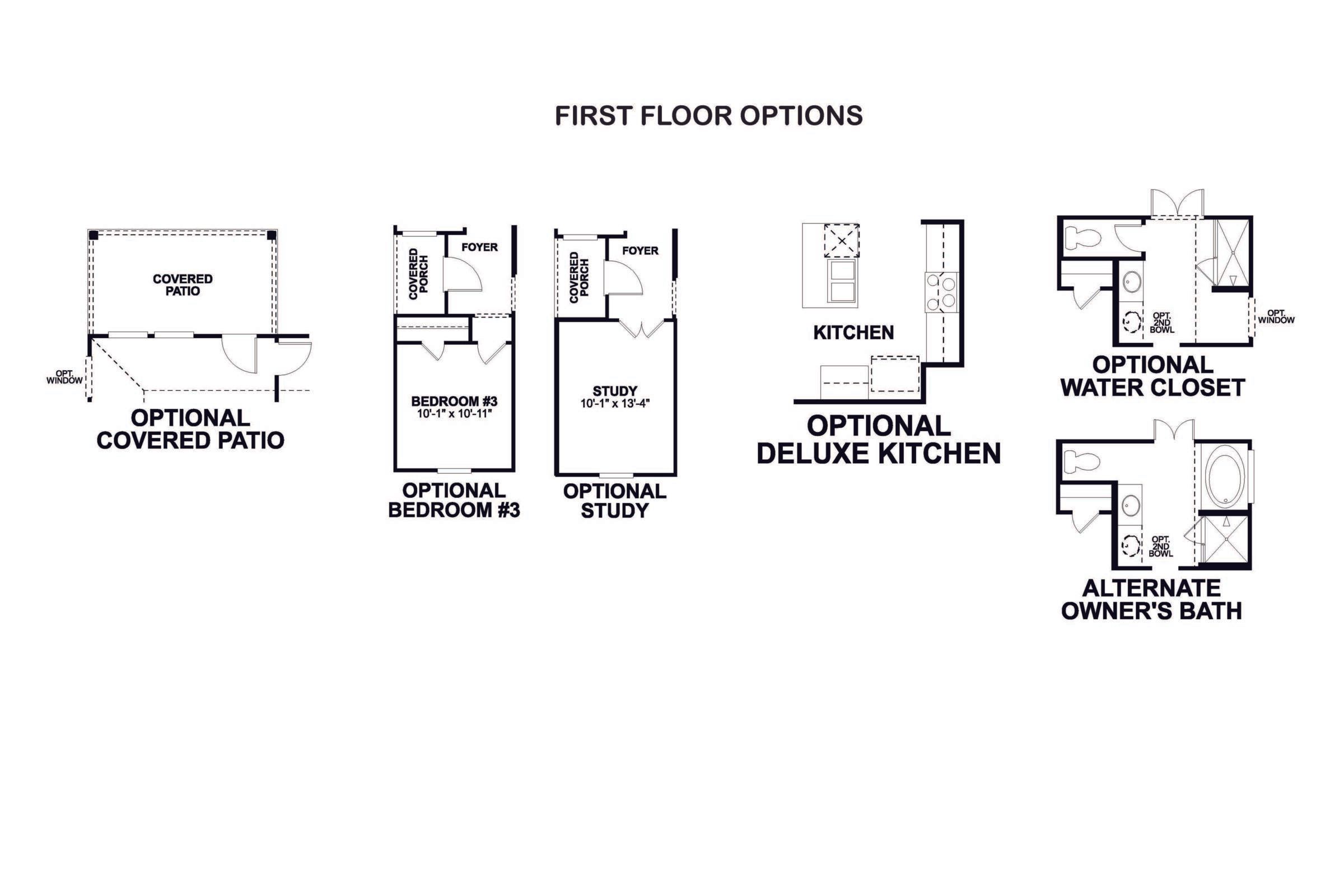 Dogwood first floor options