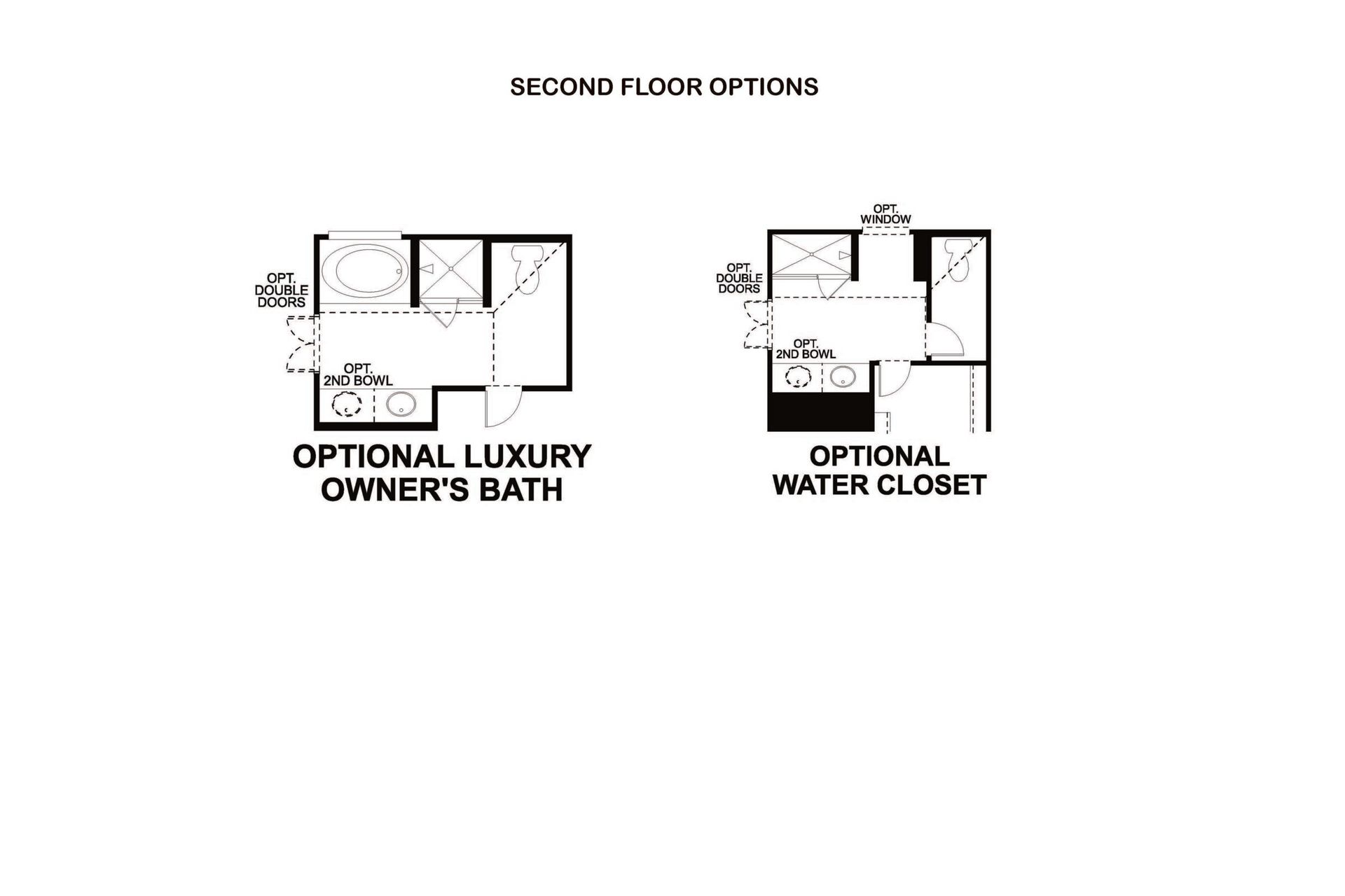 Wisteria second floor options