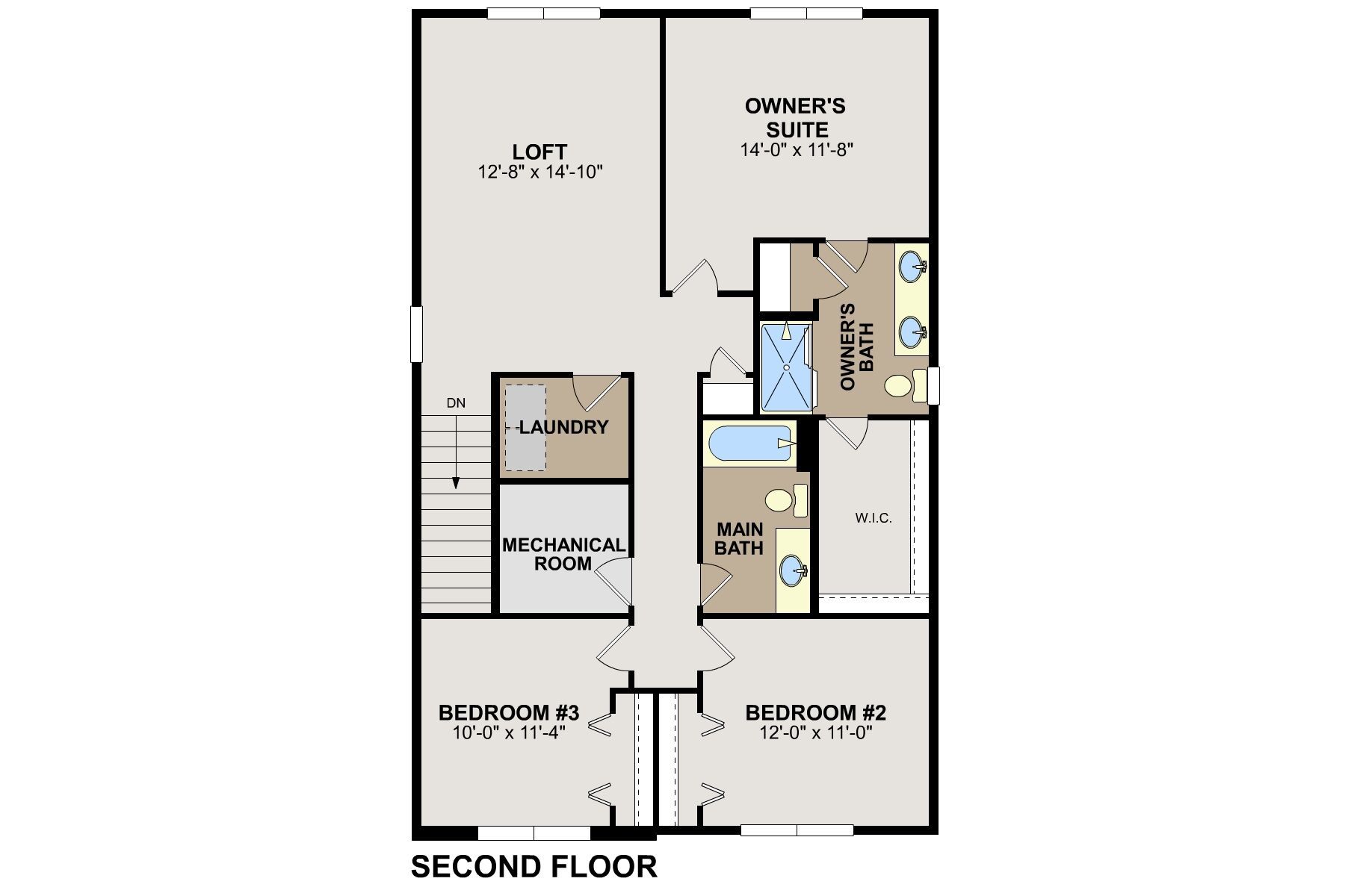 Andover Second Floor Floorplan