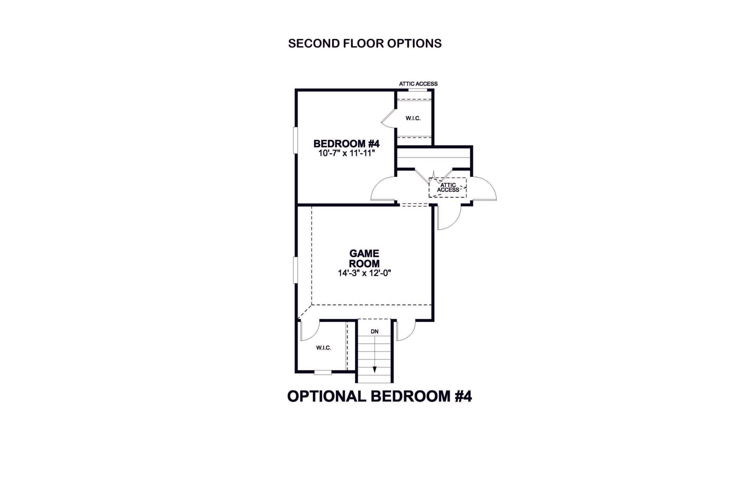 Gardenia second floor options