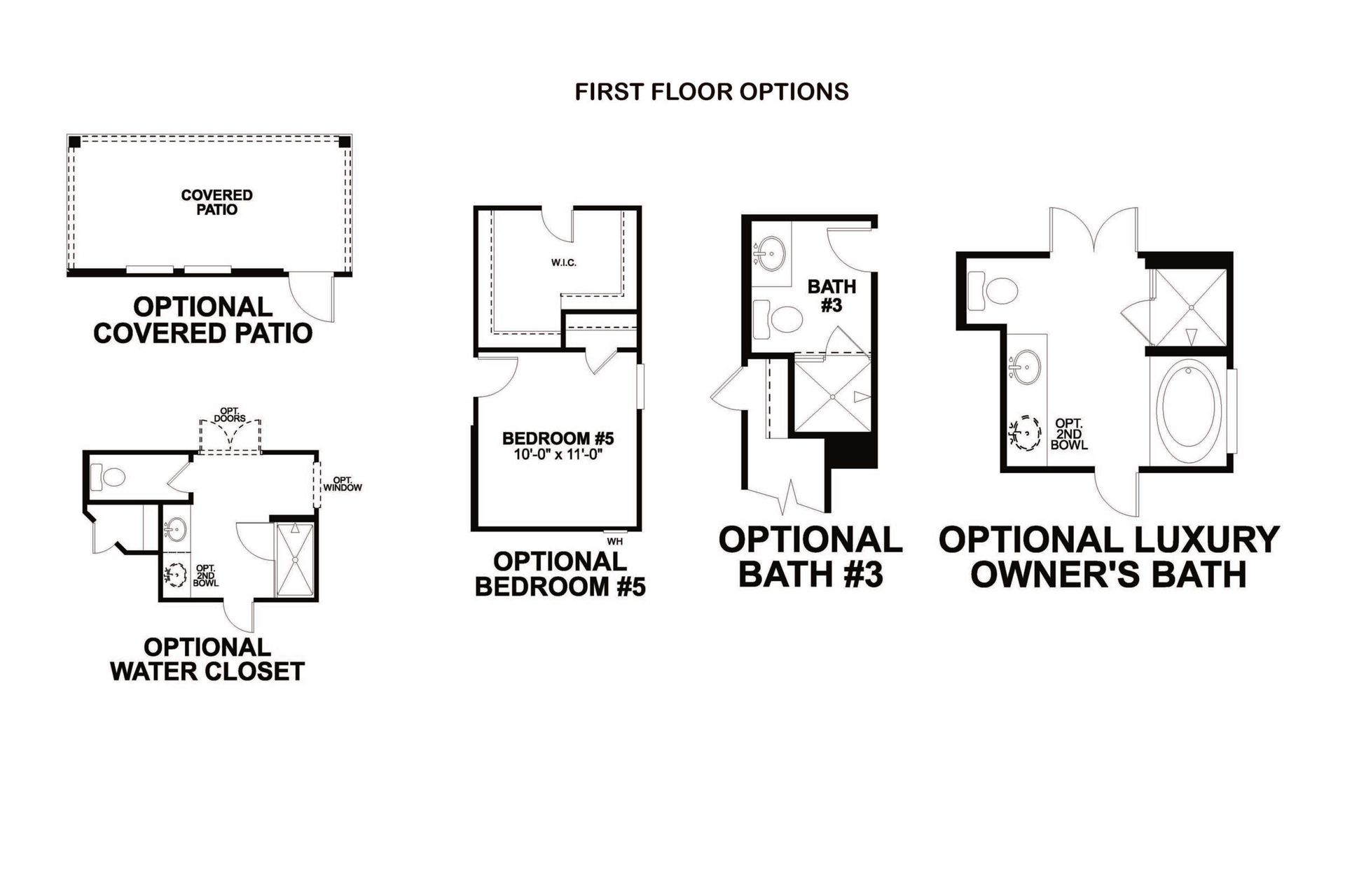 Gardenia first floor options
