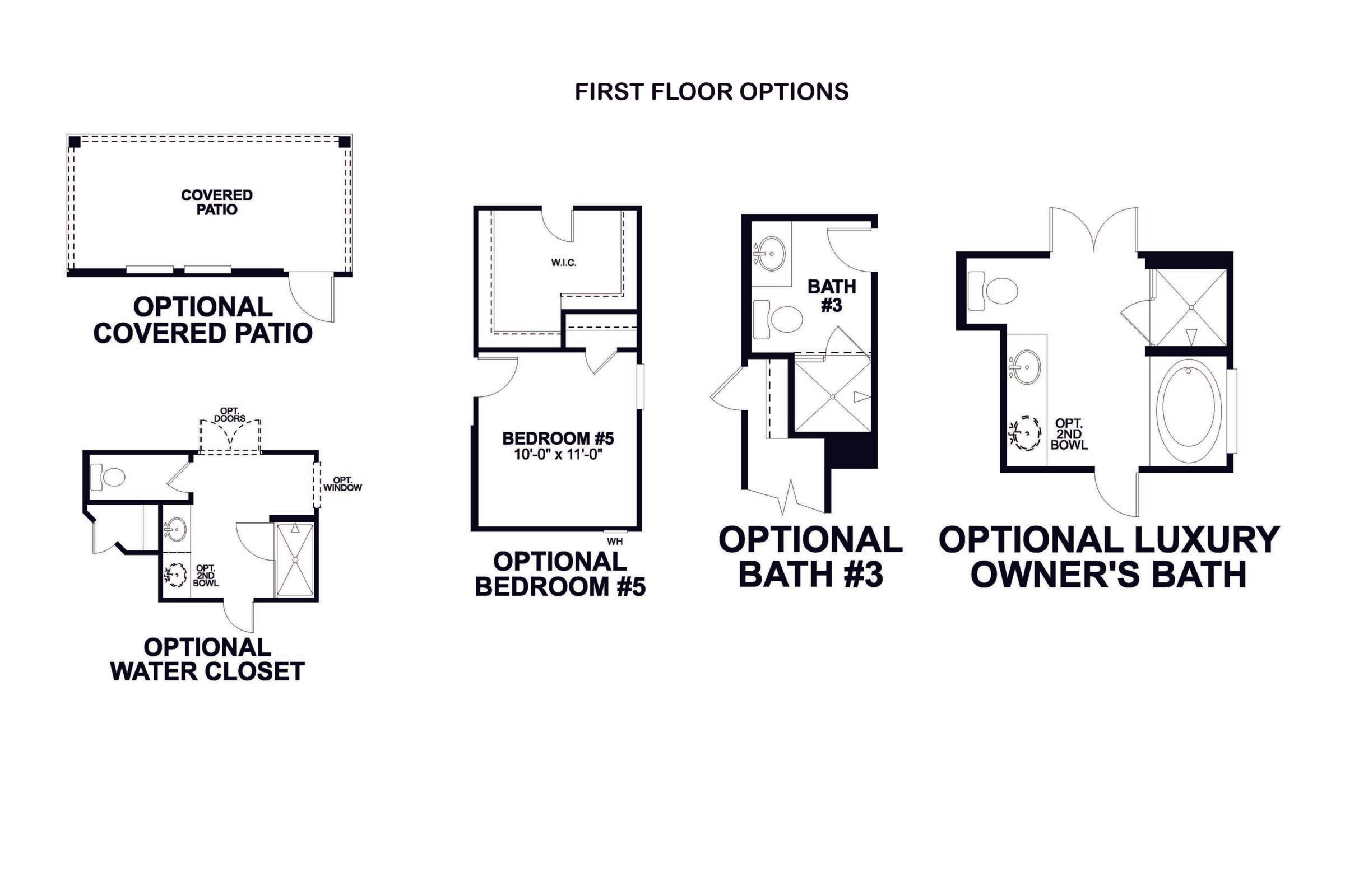 Gardenia first floor options