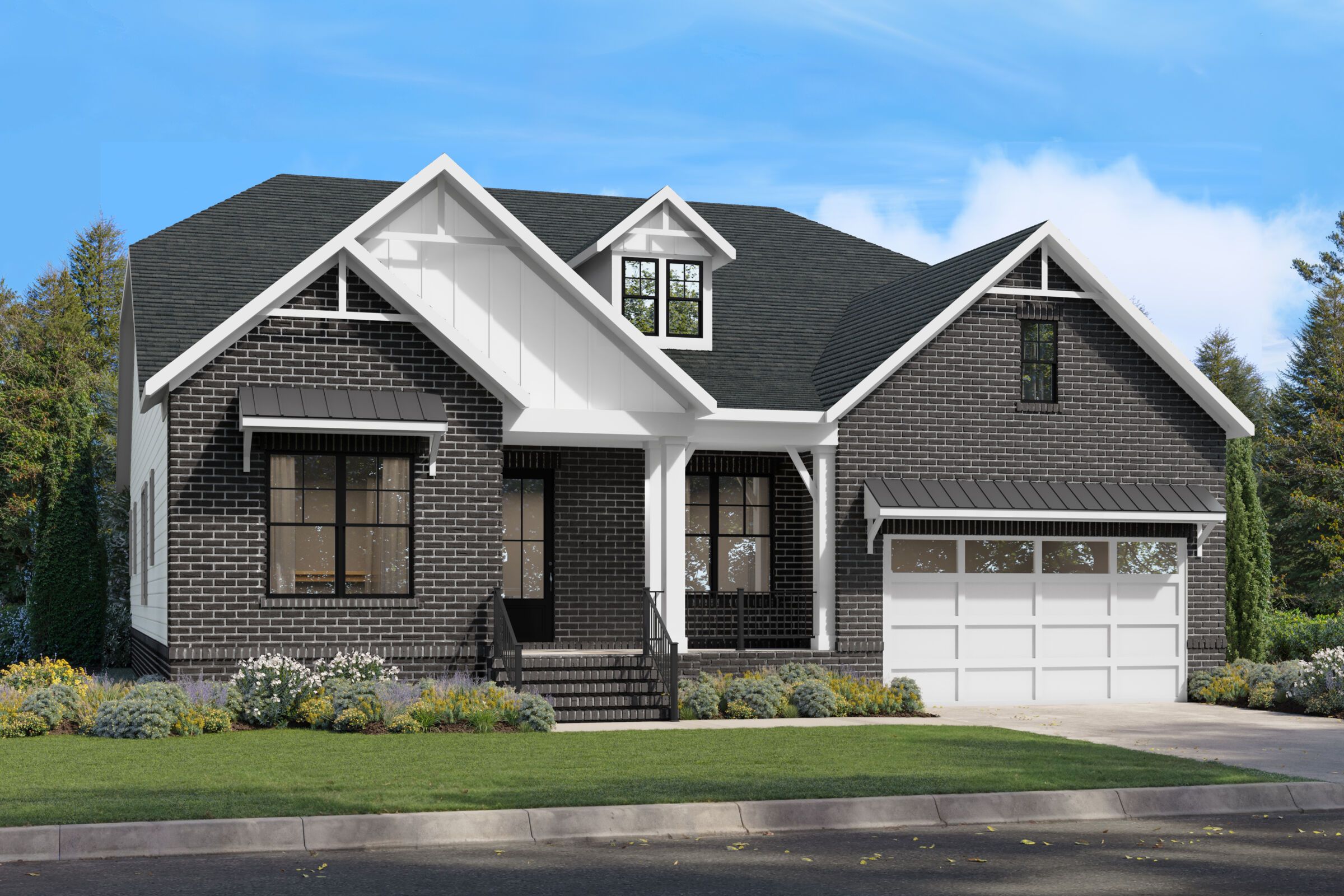 Cambridge Elevation B - Farmhouse