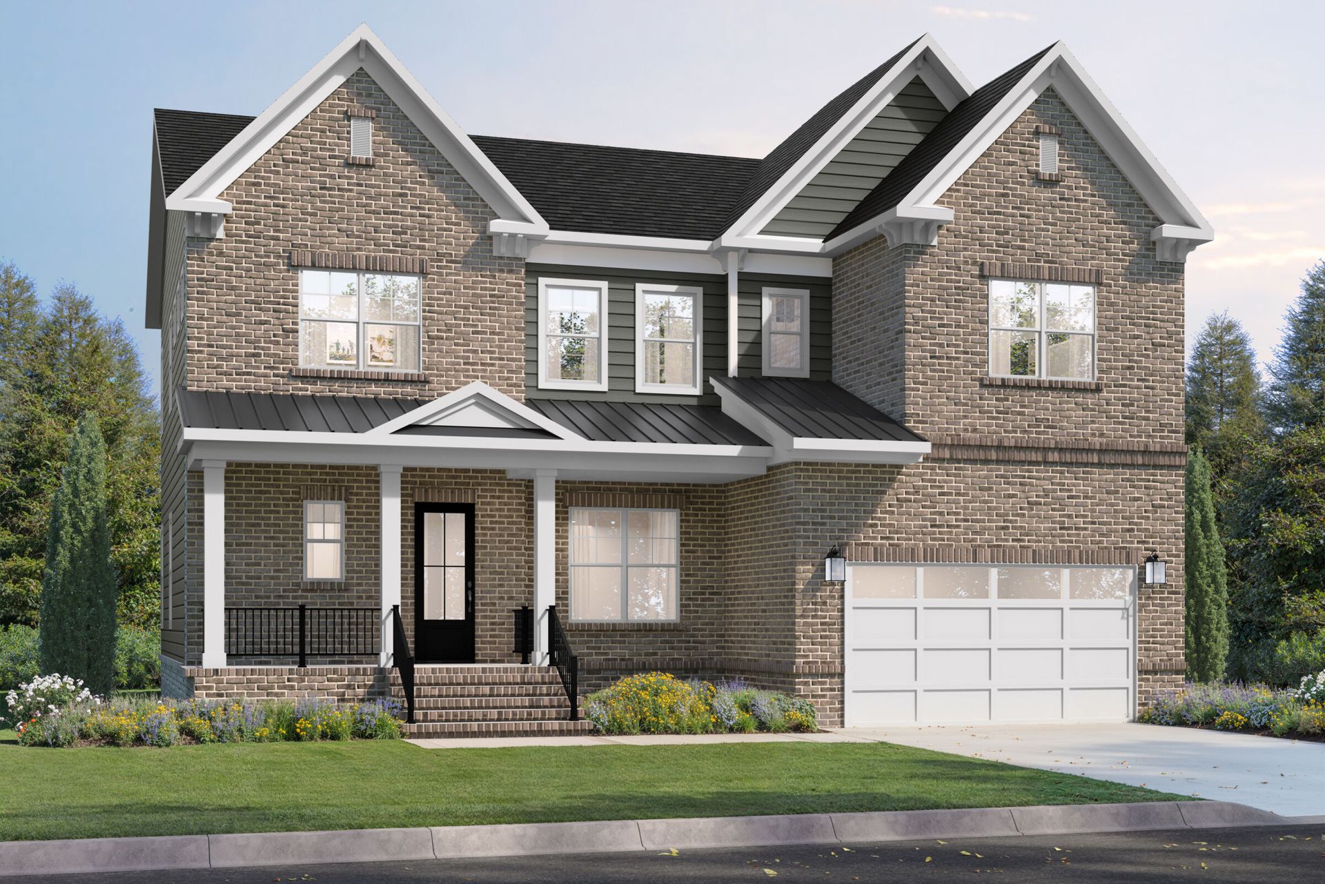 Hawthorne Elevation A - Traditional