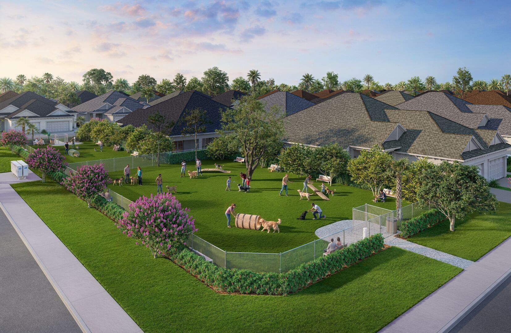 Dog park rendering