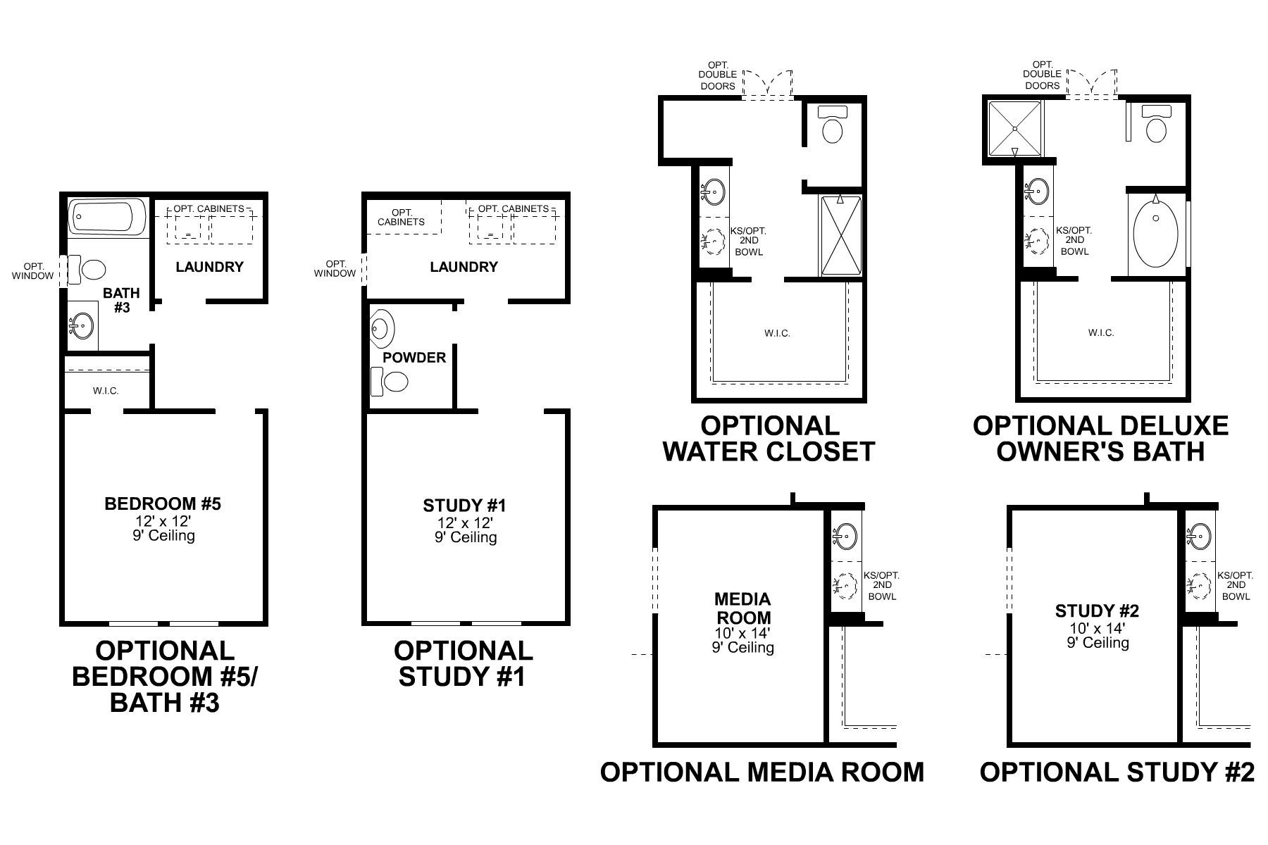 Marquette First Floor Options