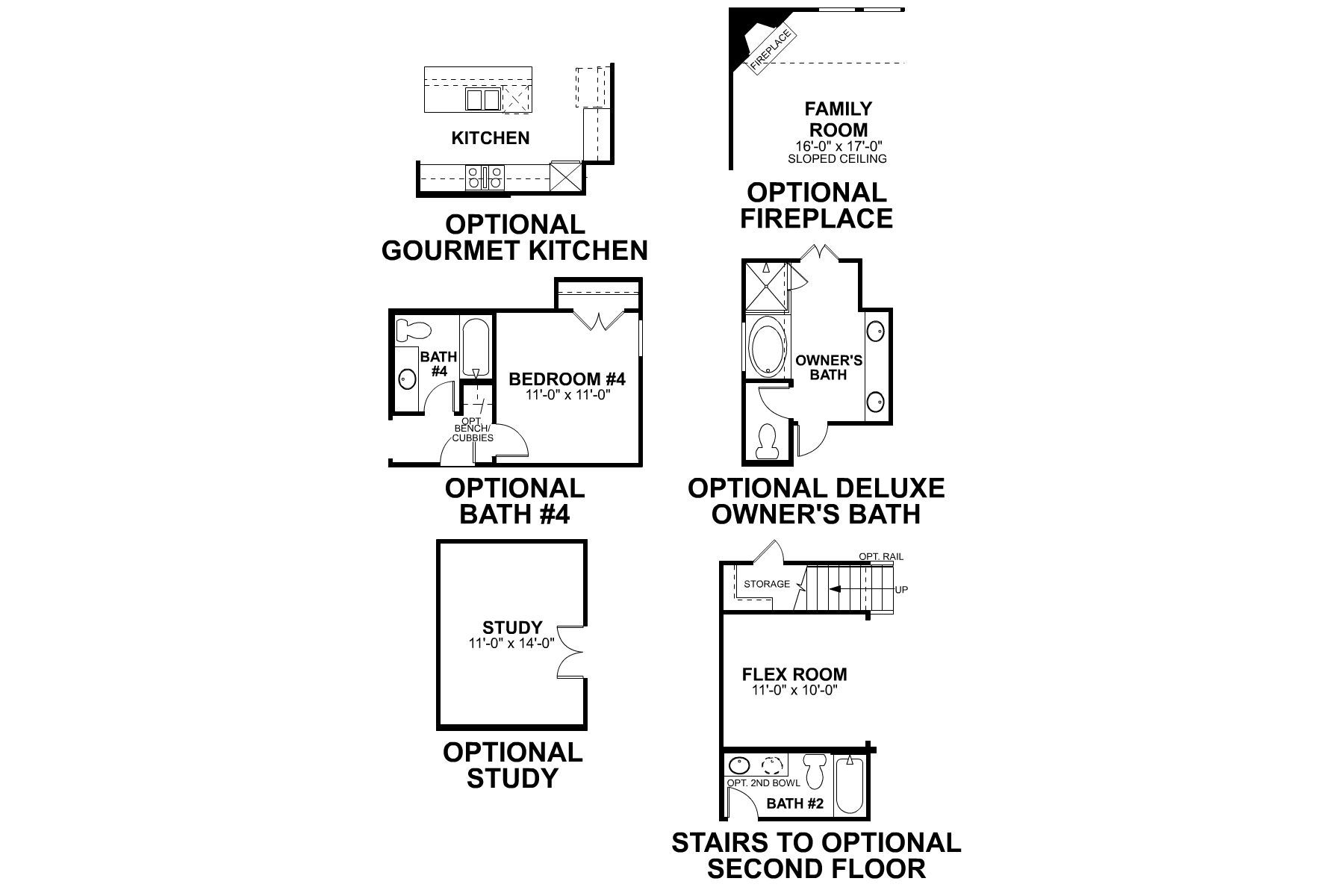 Sabine First Floor Options