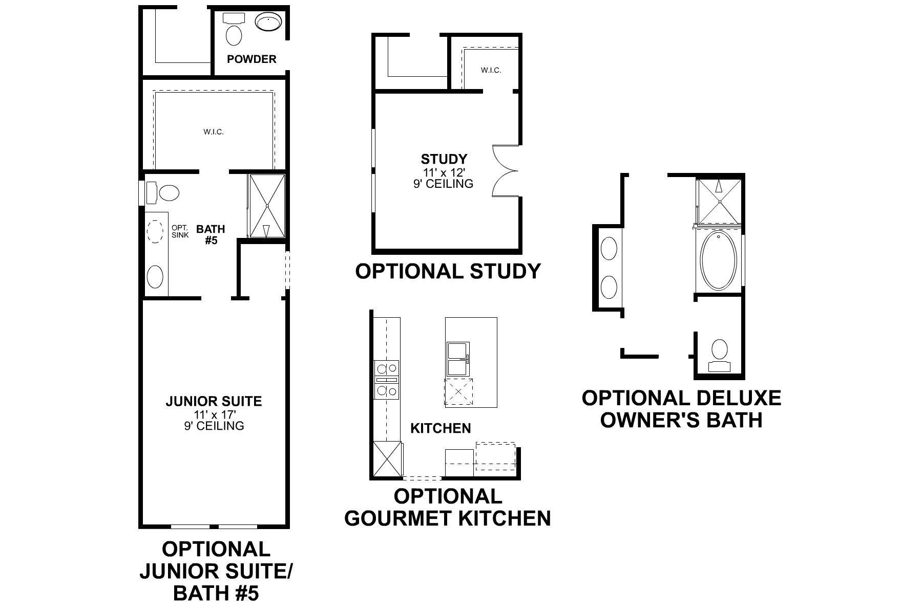 Addison First Floor Options