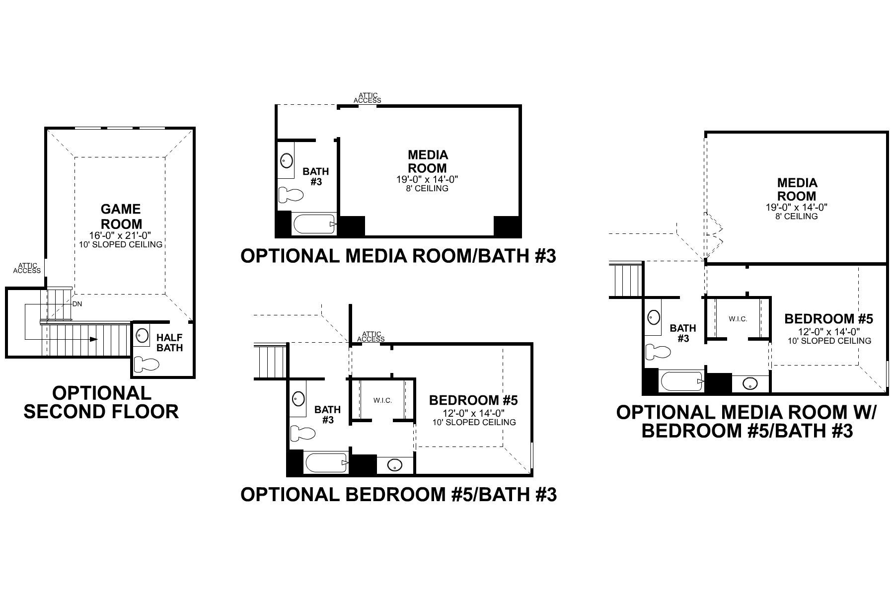Sabine Second Floor Options