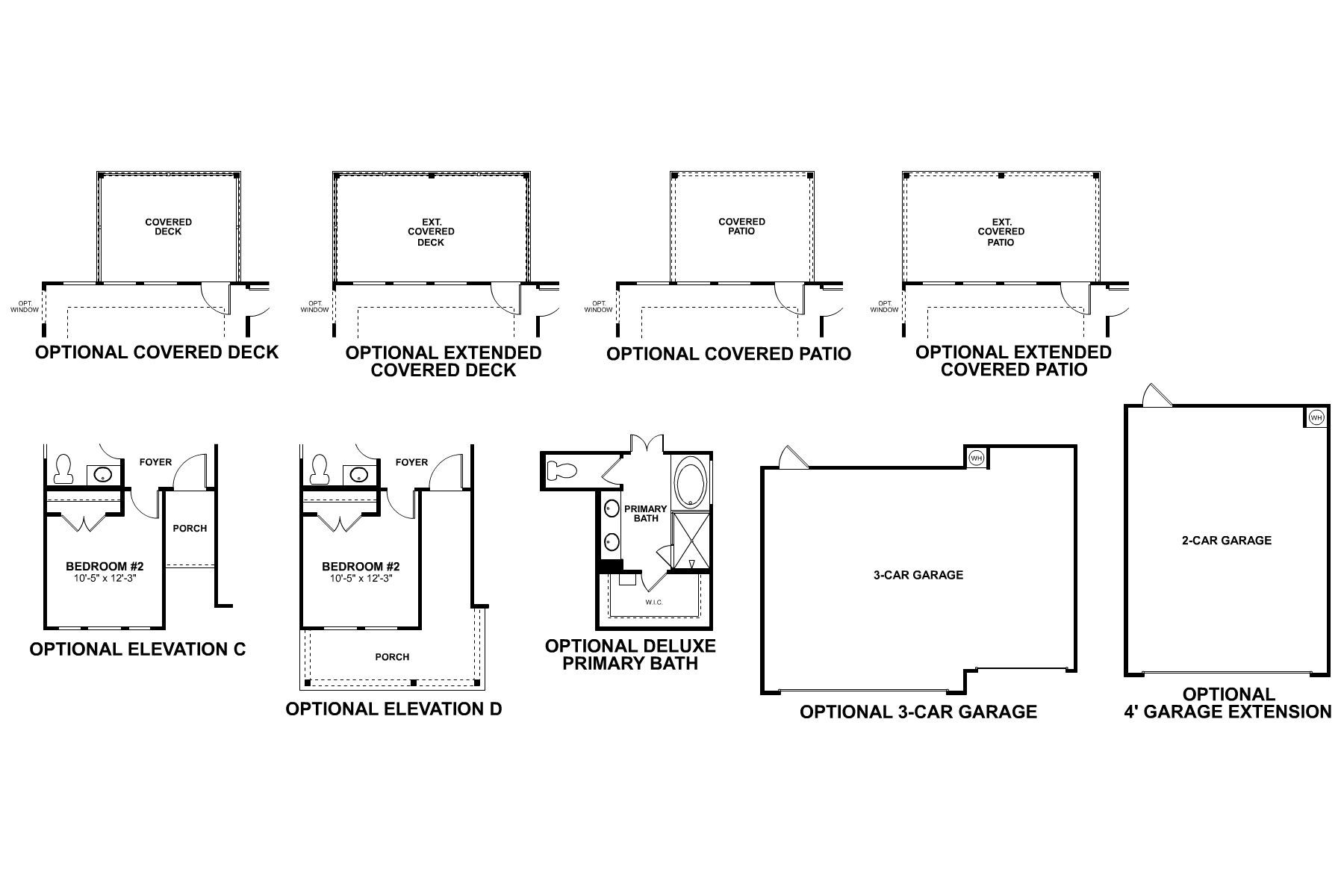 Fieldstone First Floor Options