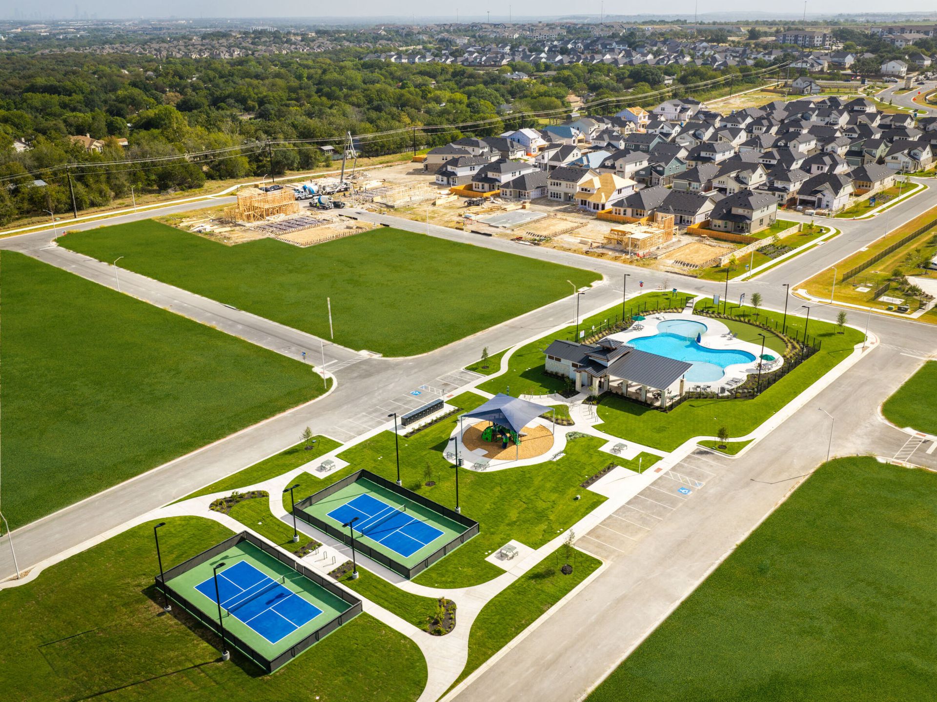 Estancia West Aerial of Amenities
