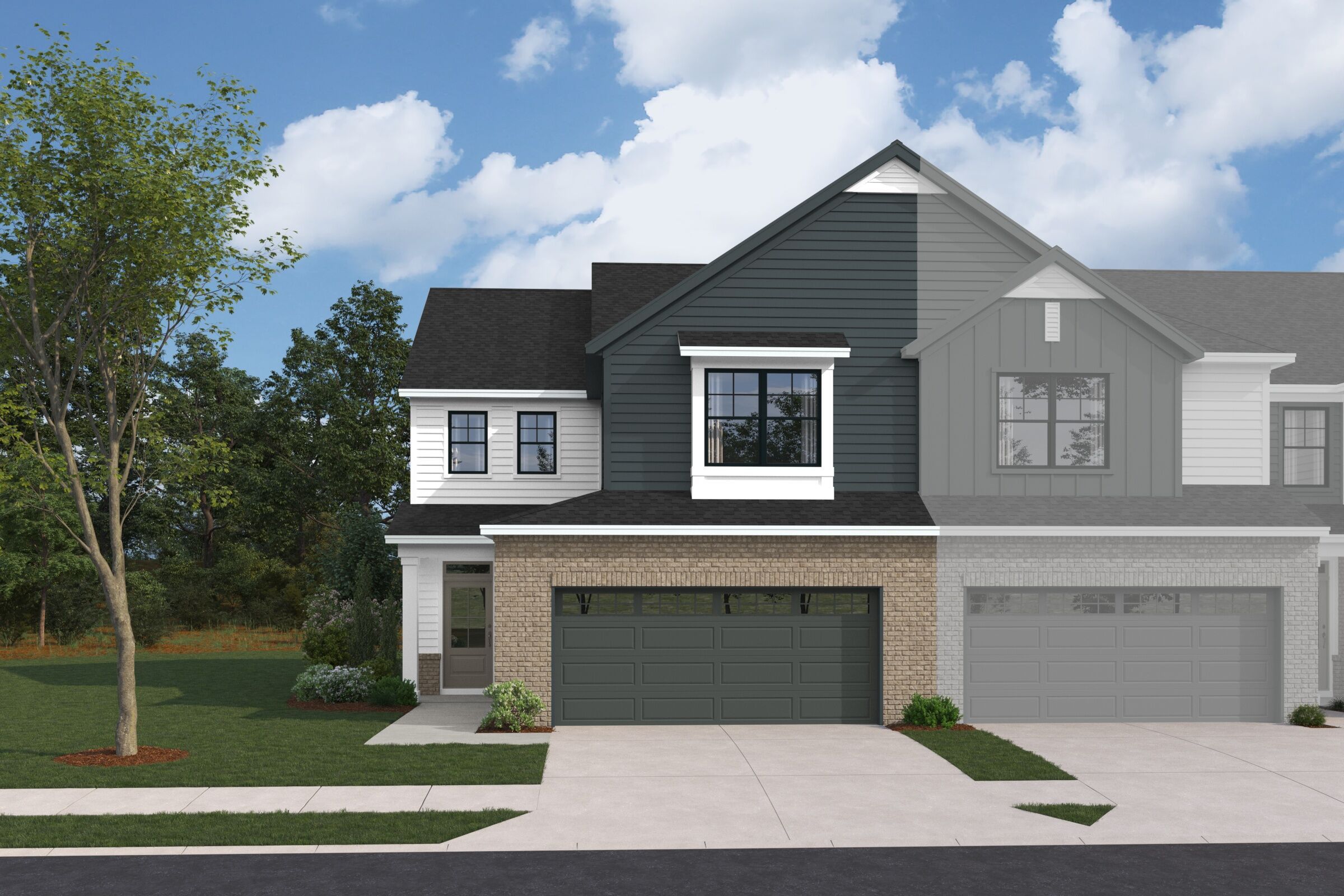 Townes At Woodcreek por M/I Homes en Detroit Michigan