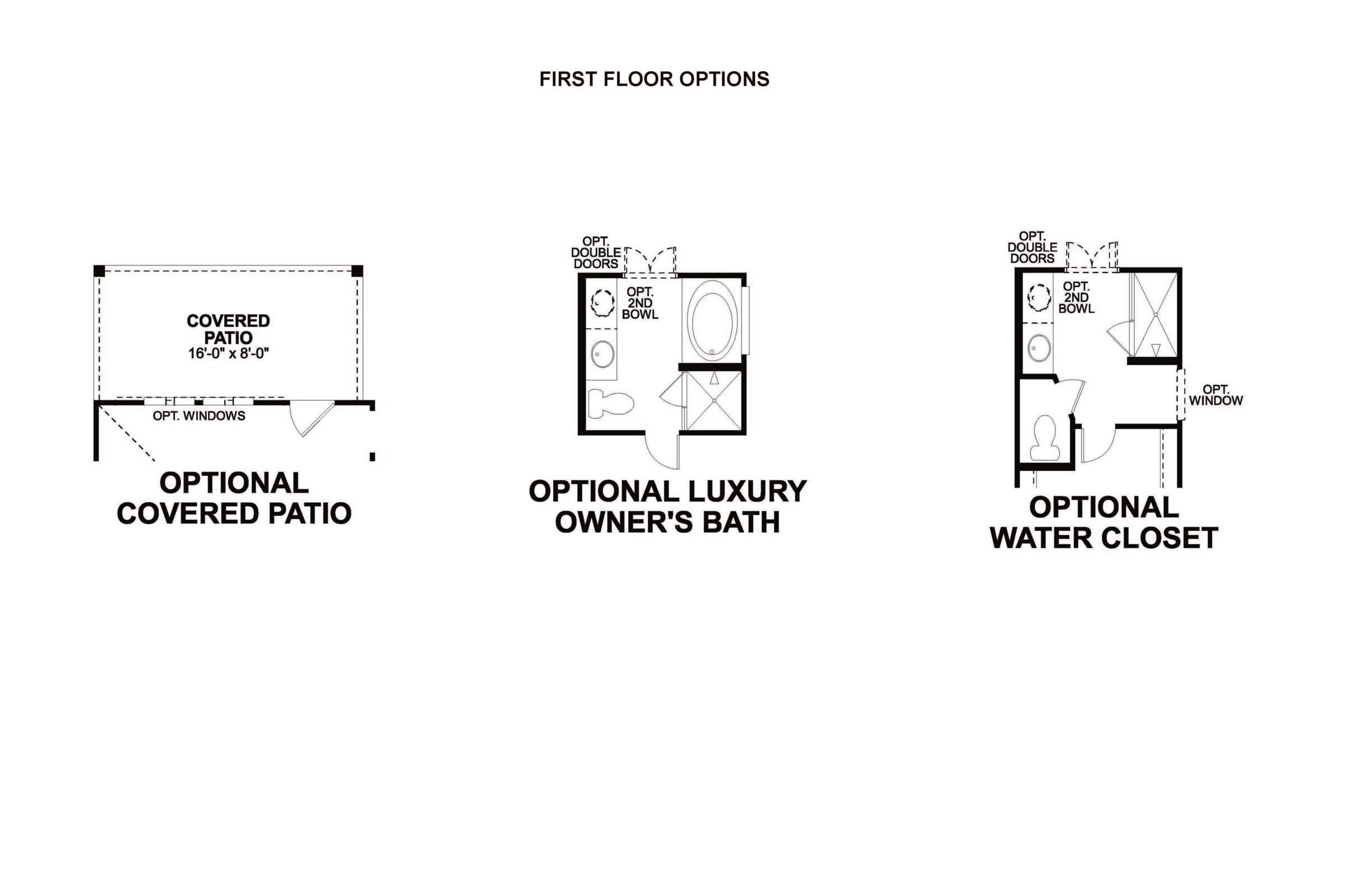 Dogwood first floor options