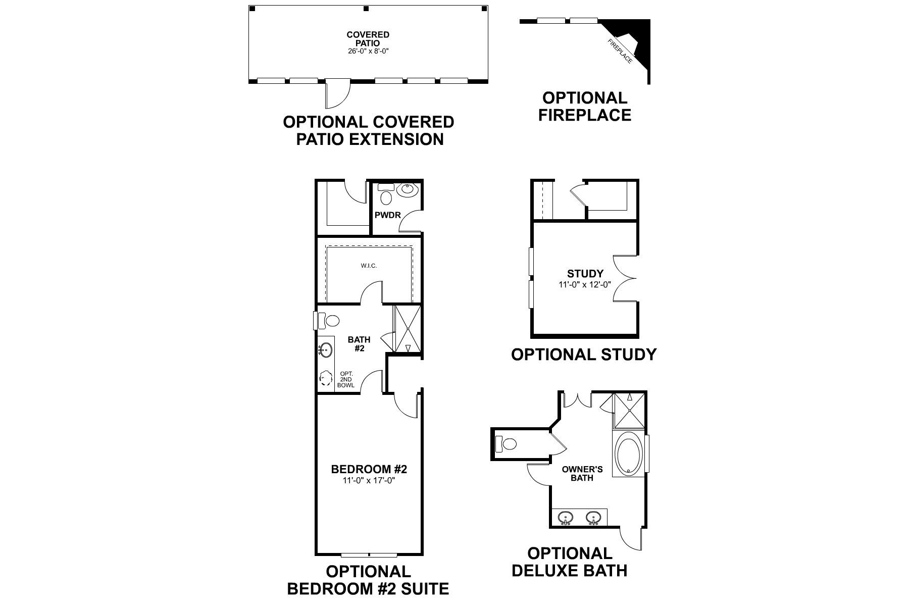 Balcones II First Floor Options