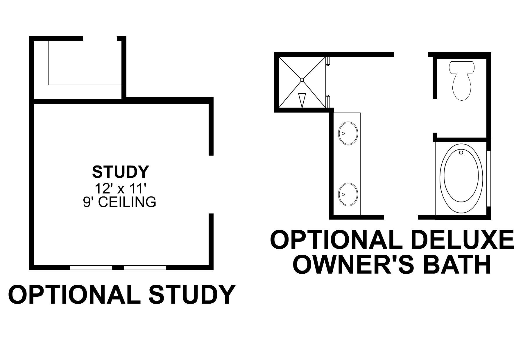 Frontier First Floor Options