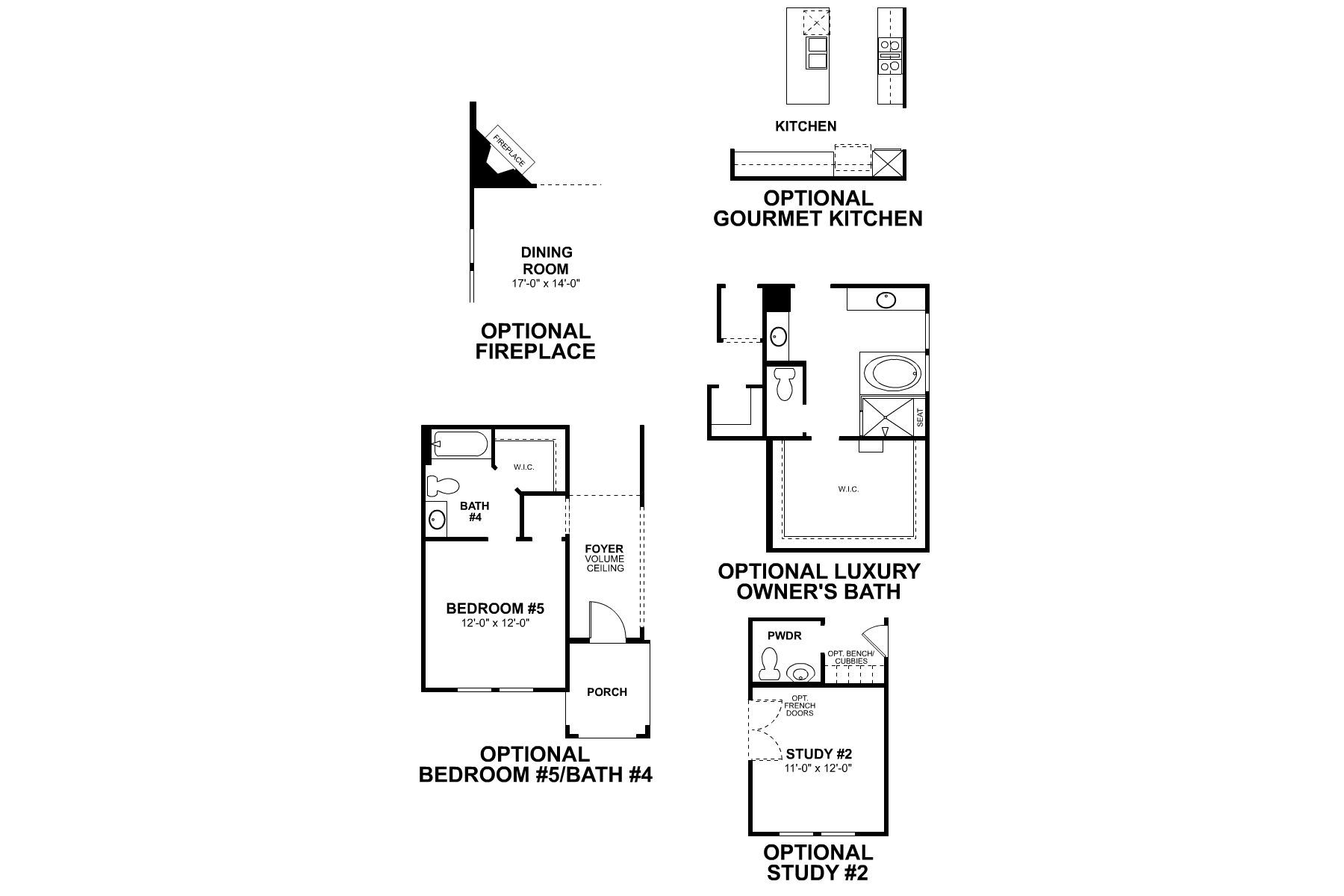 Dickinson First Floor Options