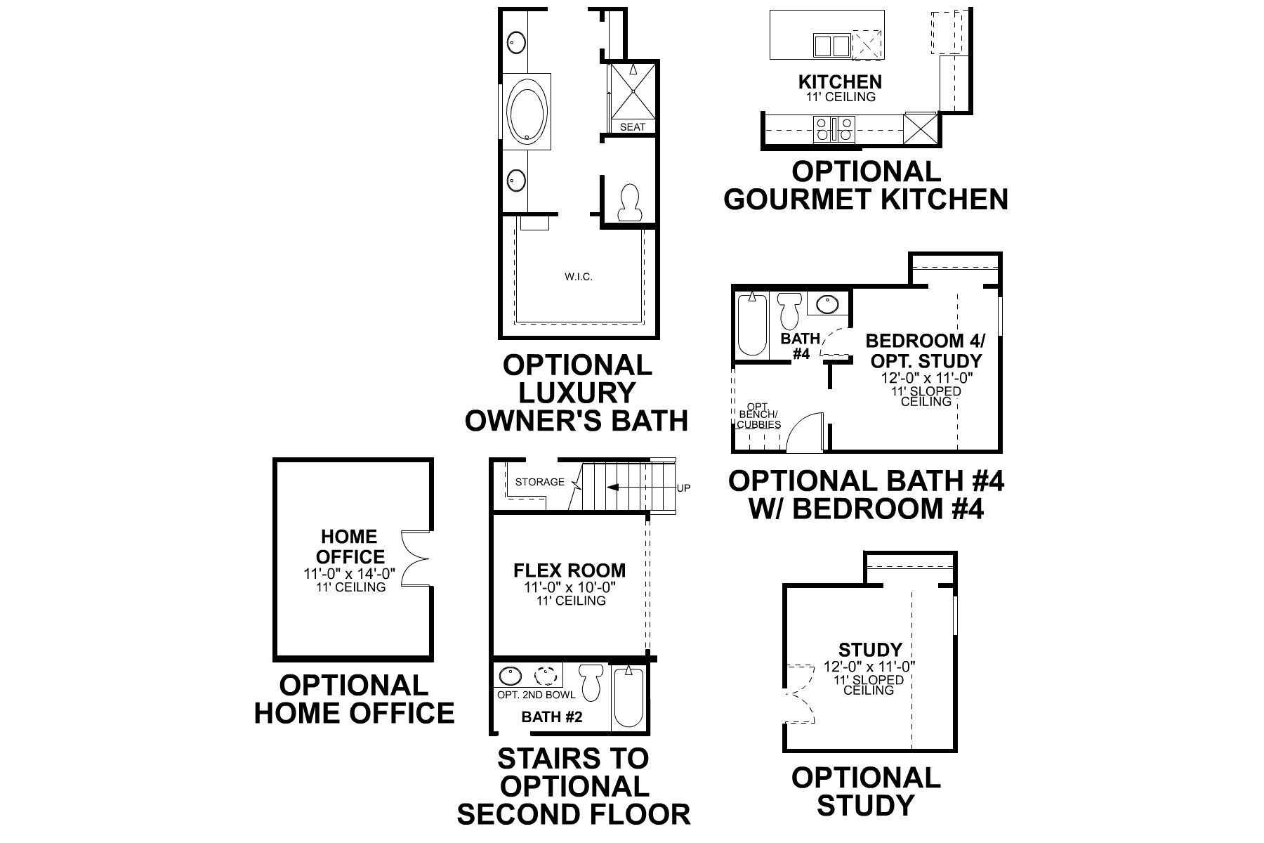 Sabine First Floor Options