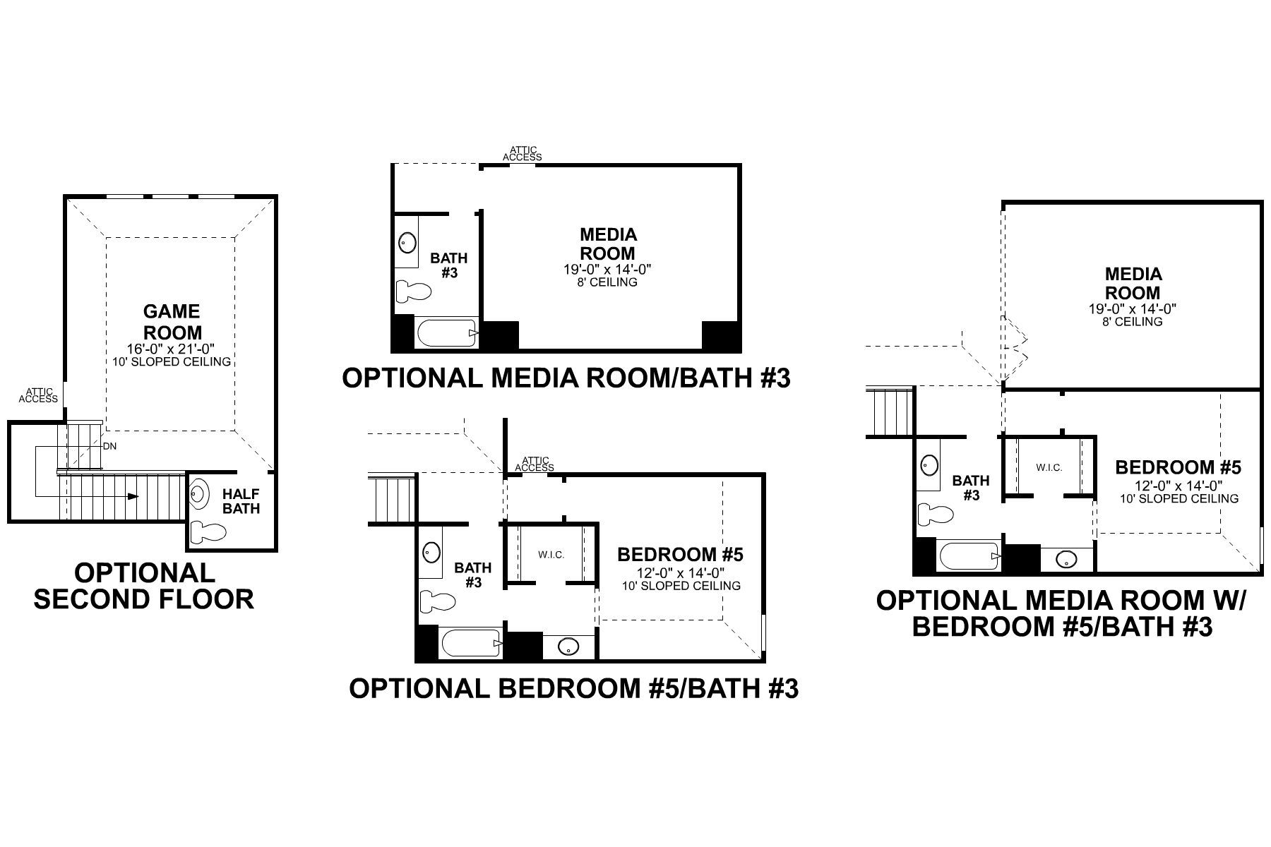 Sabine Second Floor Options