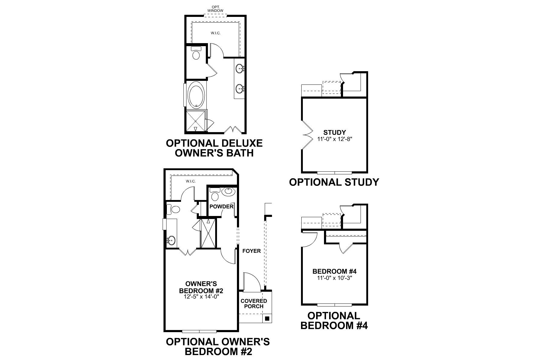 Camellia First Floor Options
