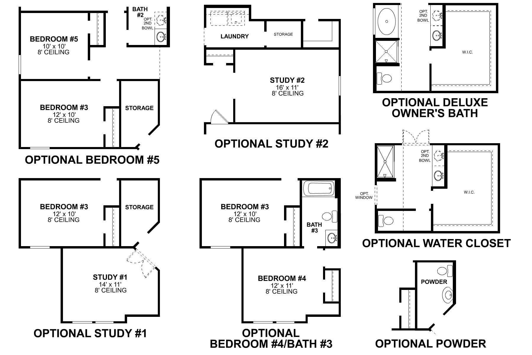 Fairfield First Floor Options