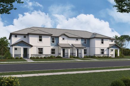 Exterior Rendering 4 Unit Townhomes