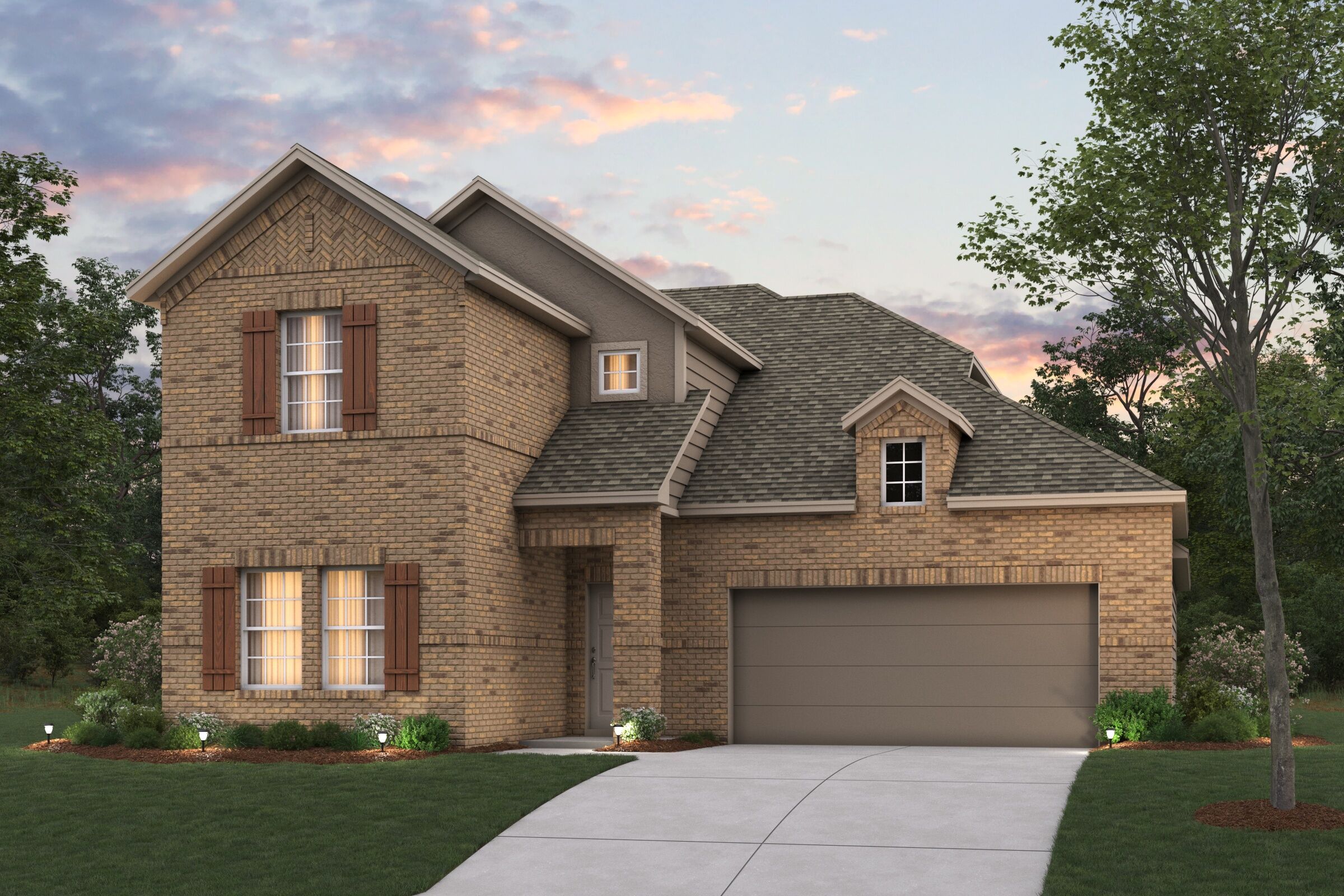 Livingston - Hunters Ridge: Crowley, Texas - M/I Homes