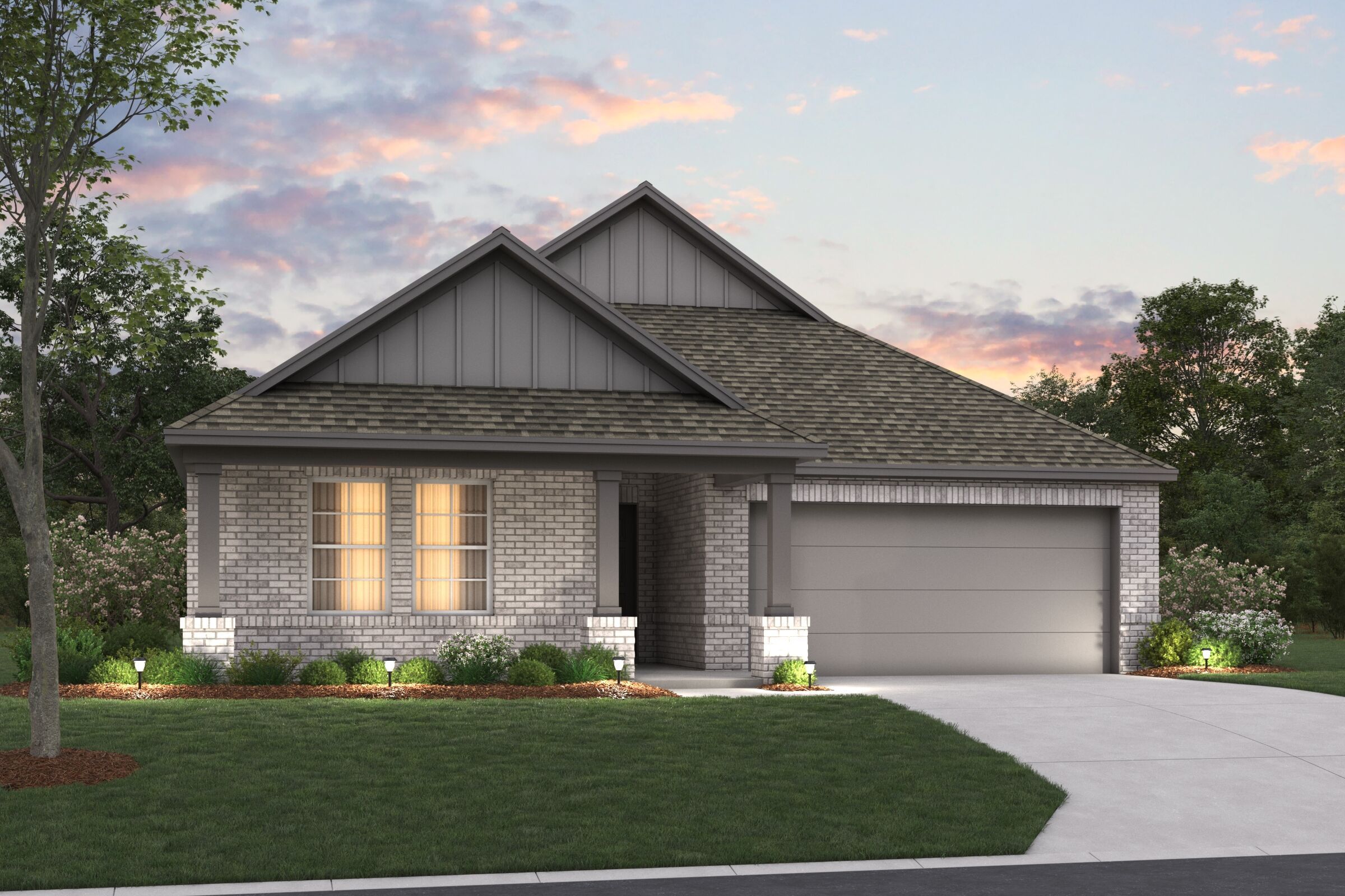 Herrera - Hunters Ridge: Crowley, Texas - M/I Homes