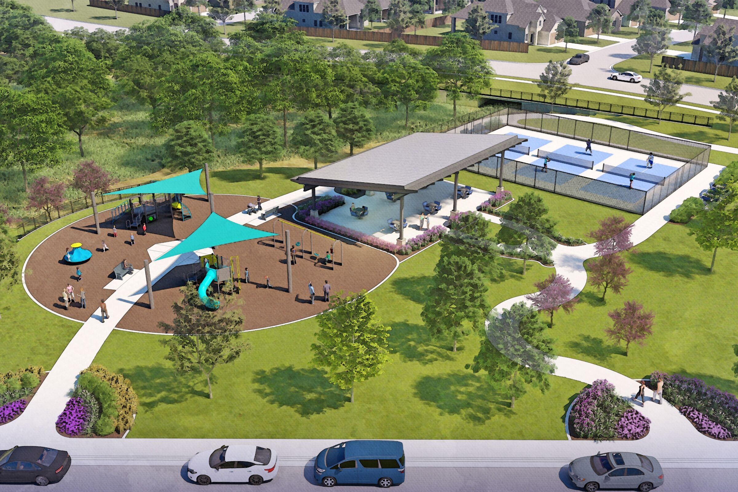 Playground and Pickleball Courts