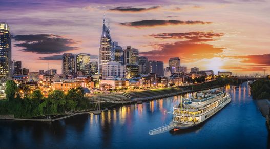 Nashville Skyline at Sunset