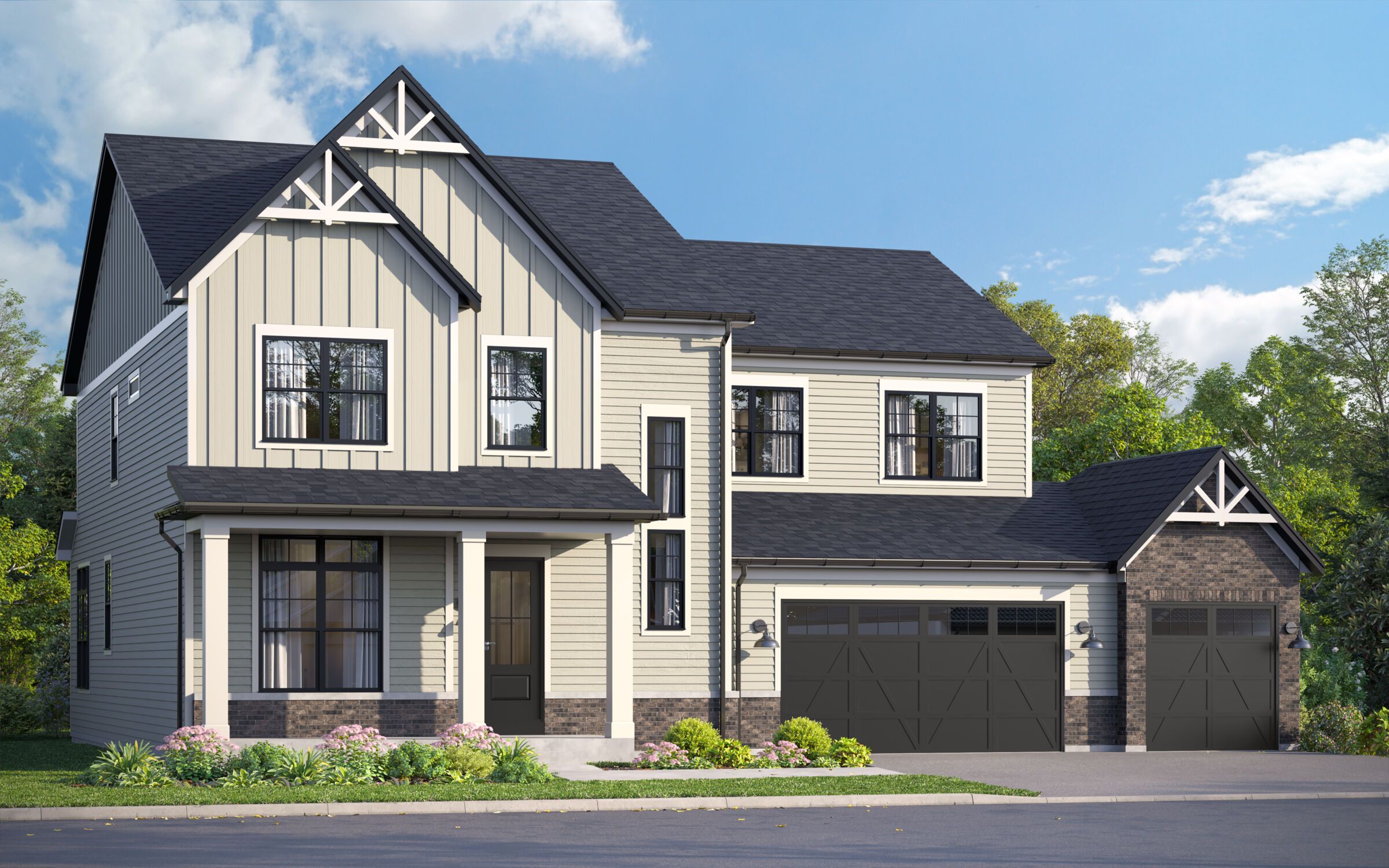 Stockwell Elevation Urban Farmhouse