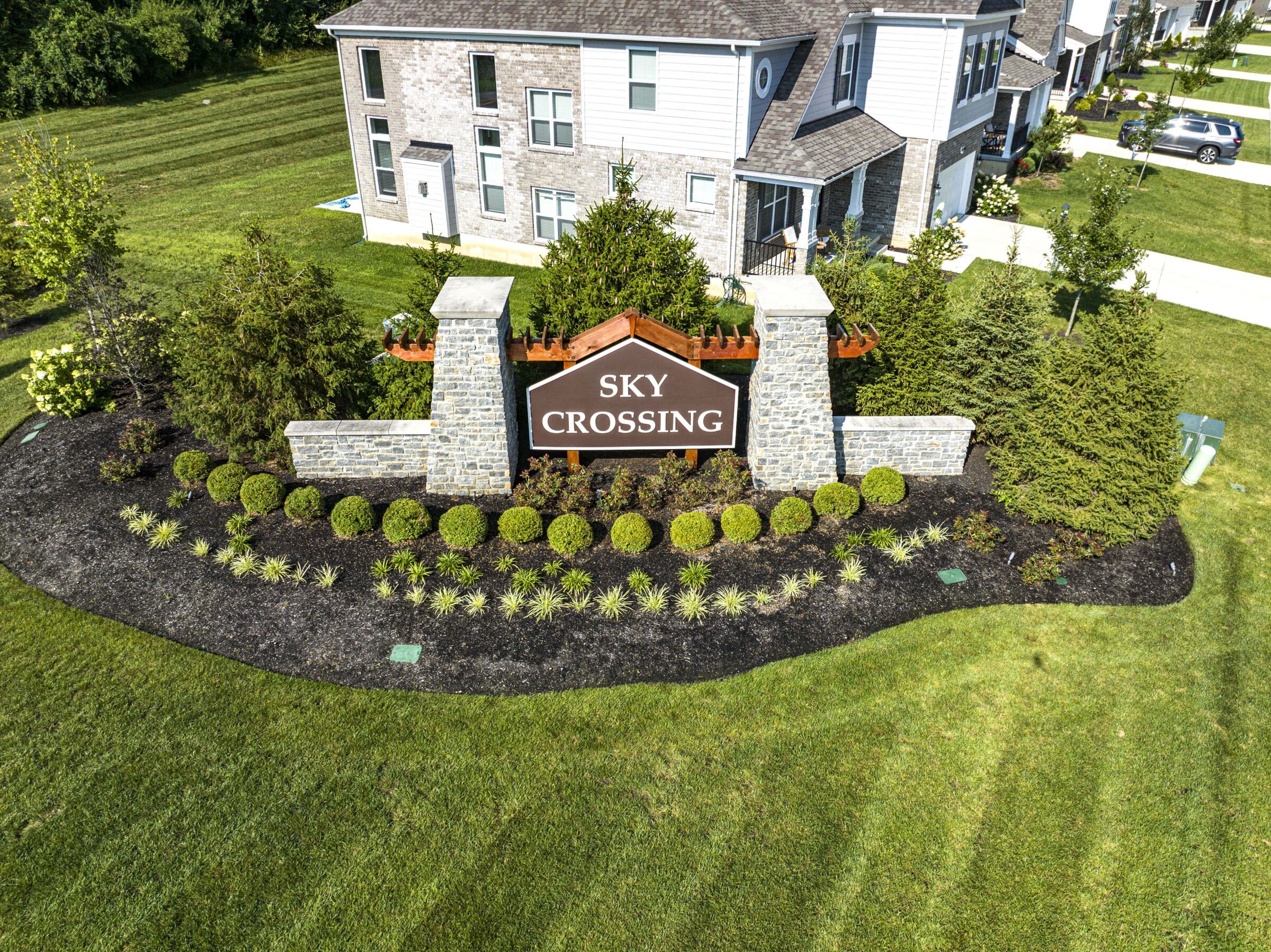 Sky Crossing community aerial photos