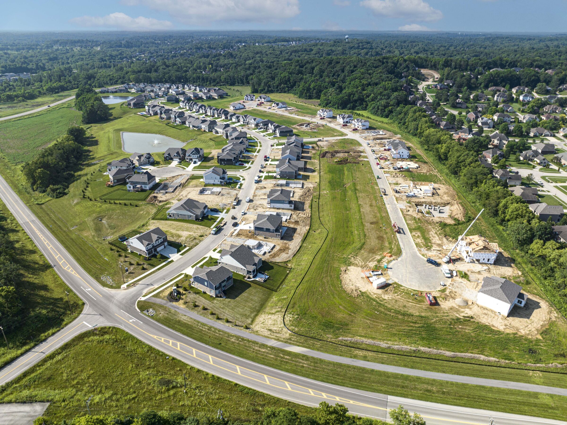 Sky Crossing community aerial photos