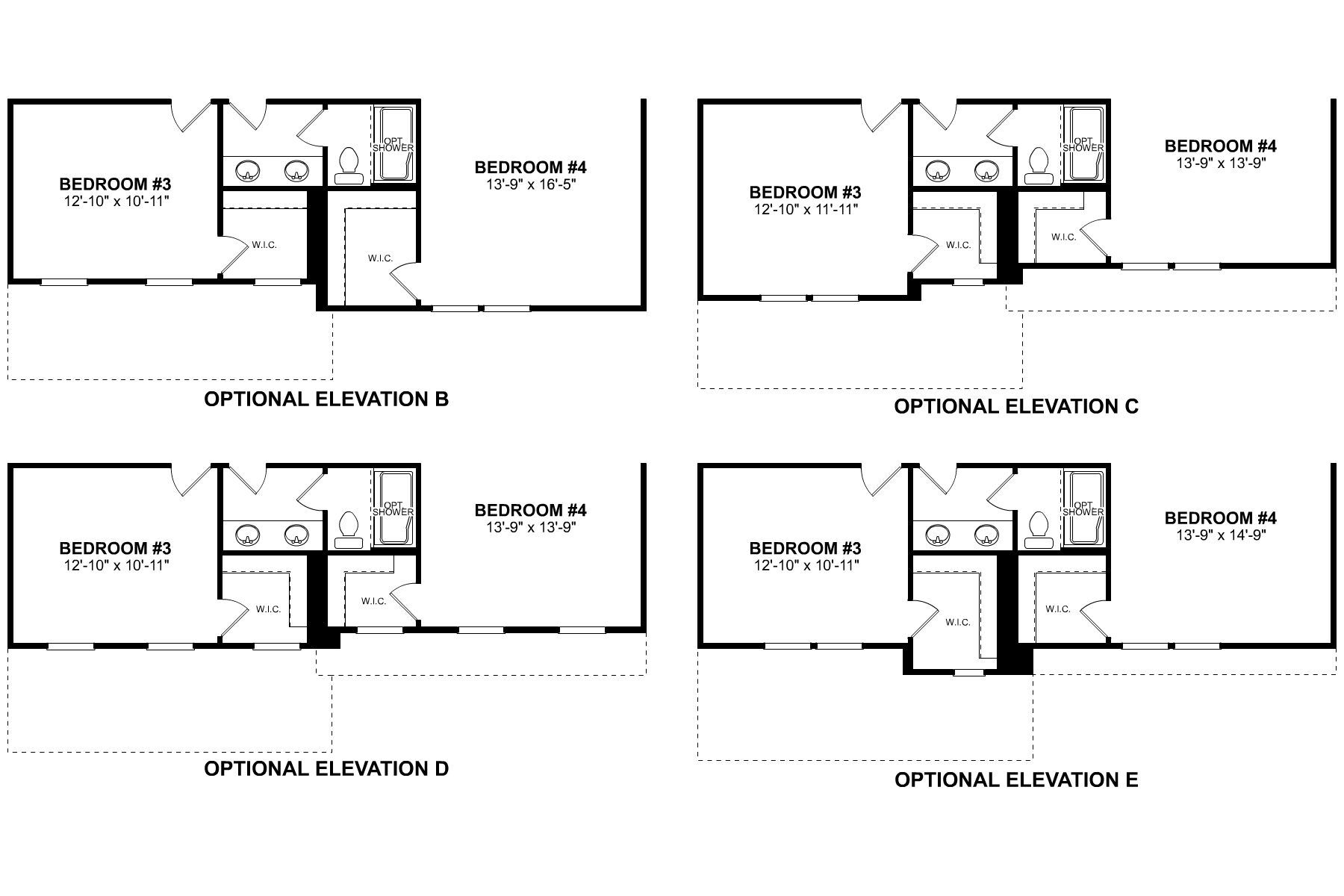 Tyler Second Floor Options
