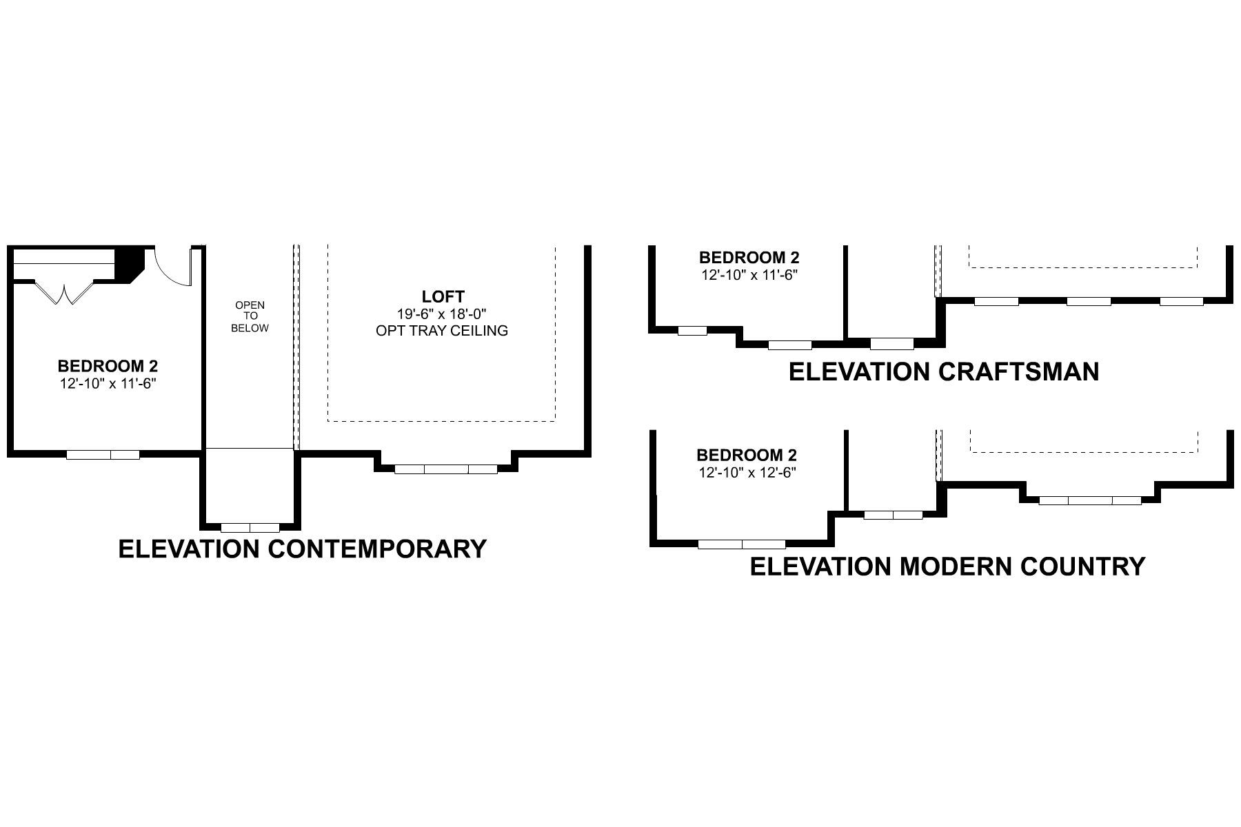 Cambria Second Floor Options