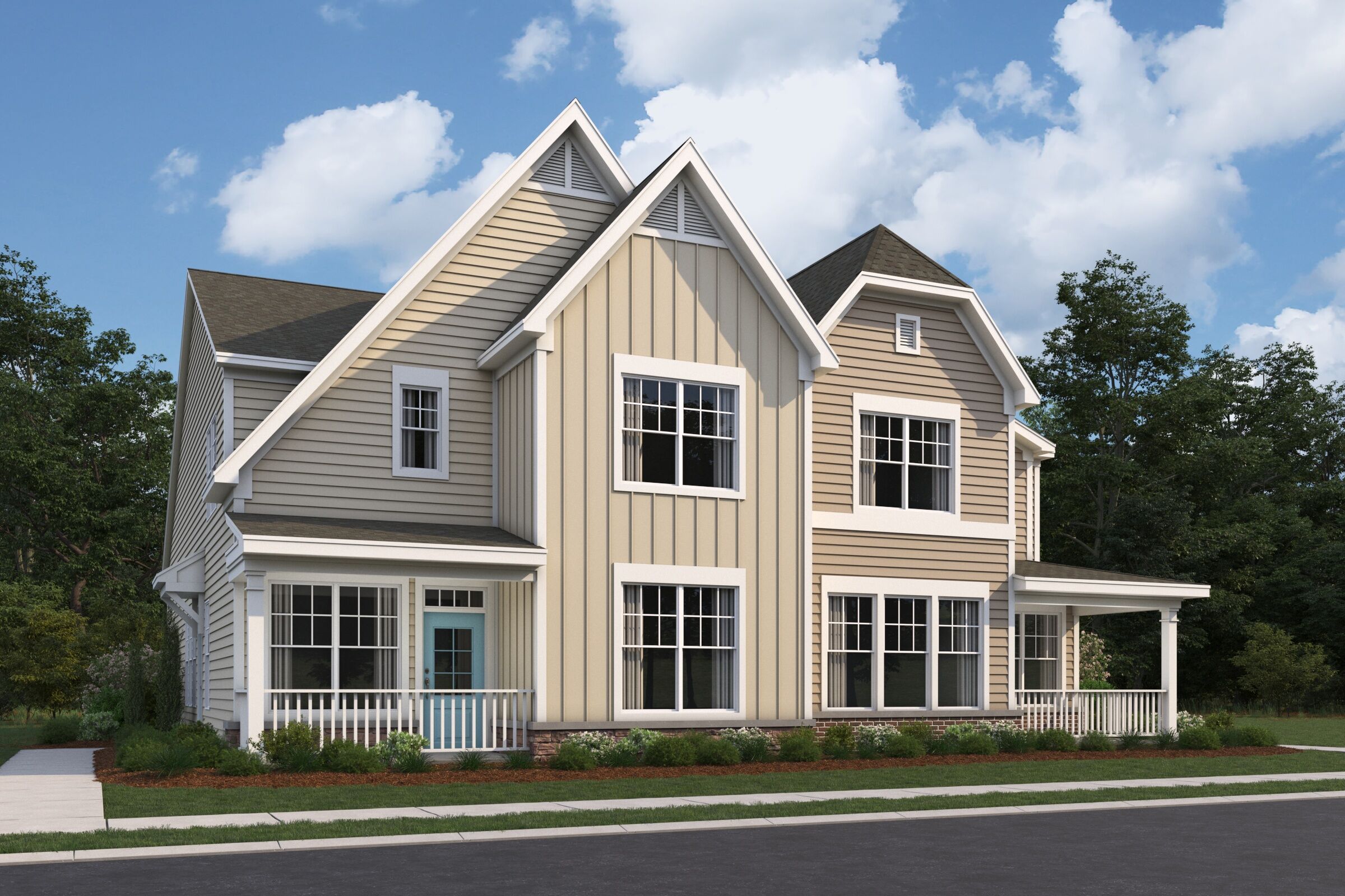 Retreat at Friendship Townhomes por M/I Homes en Raleigh-Durham-Chapel Hill North Carolina