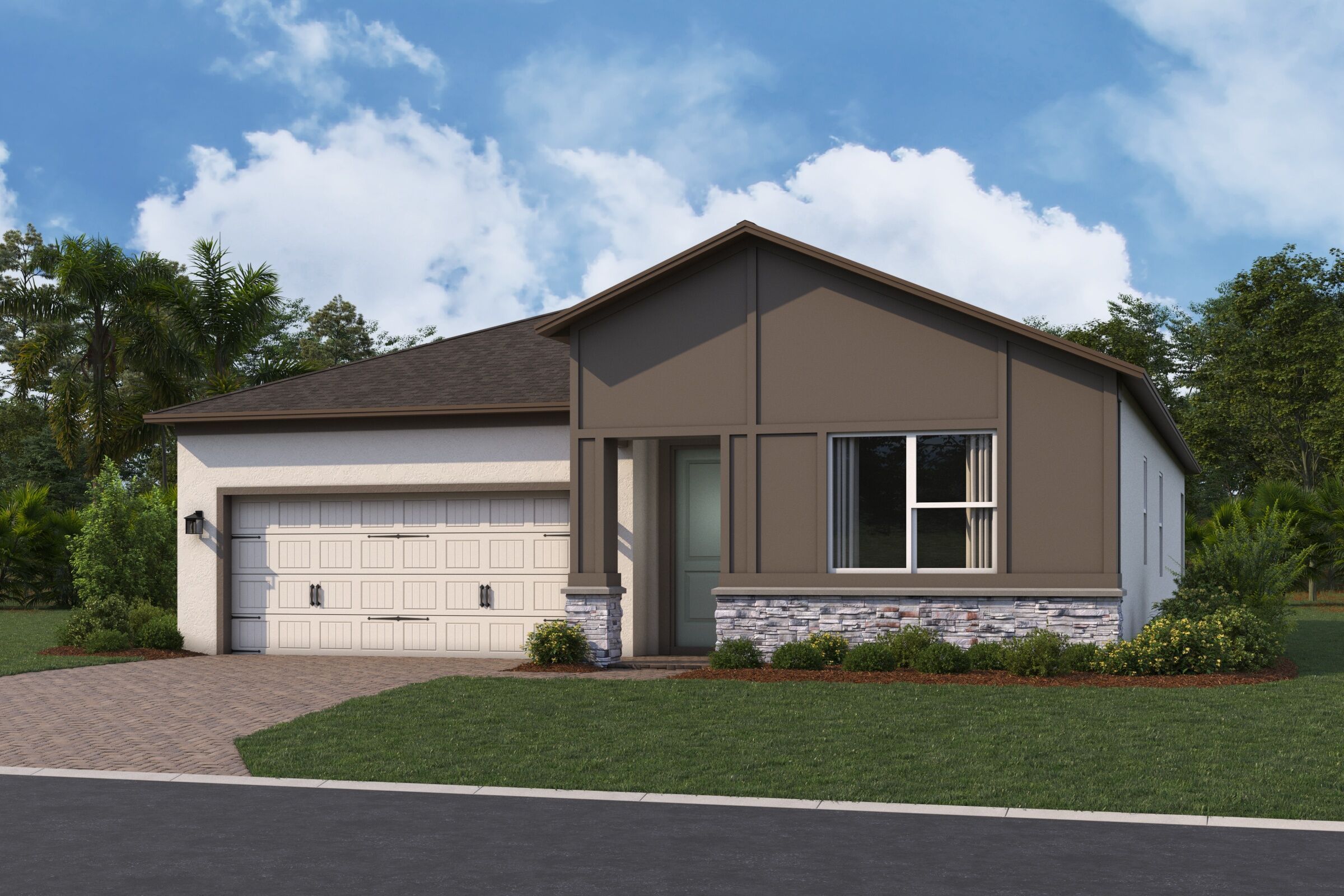 Huntington II Elevation Contemporary