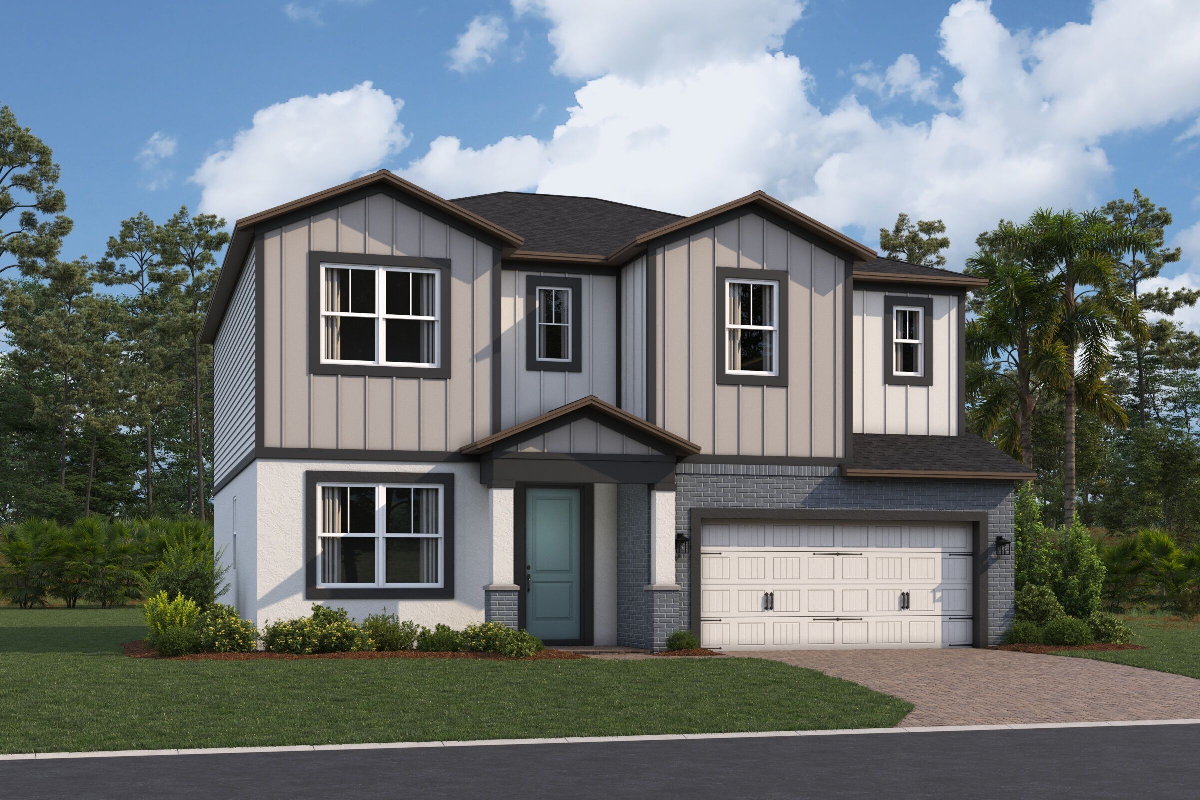 Santa Barbara II Elevation Modern Country