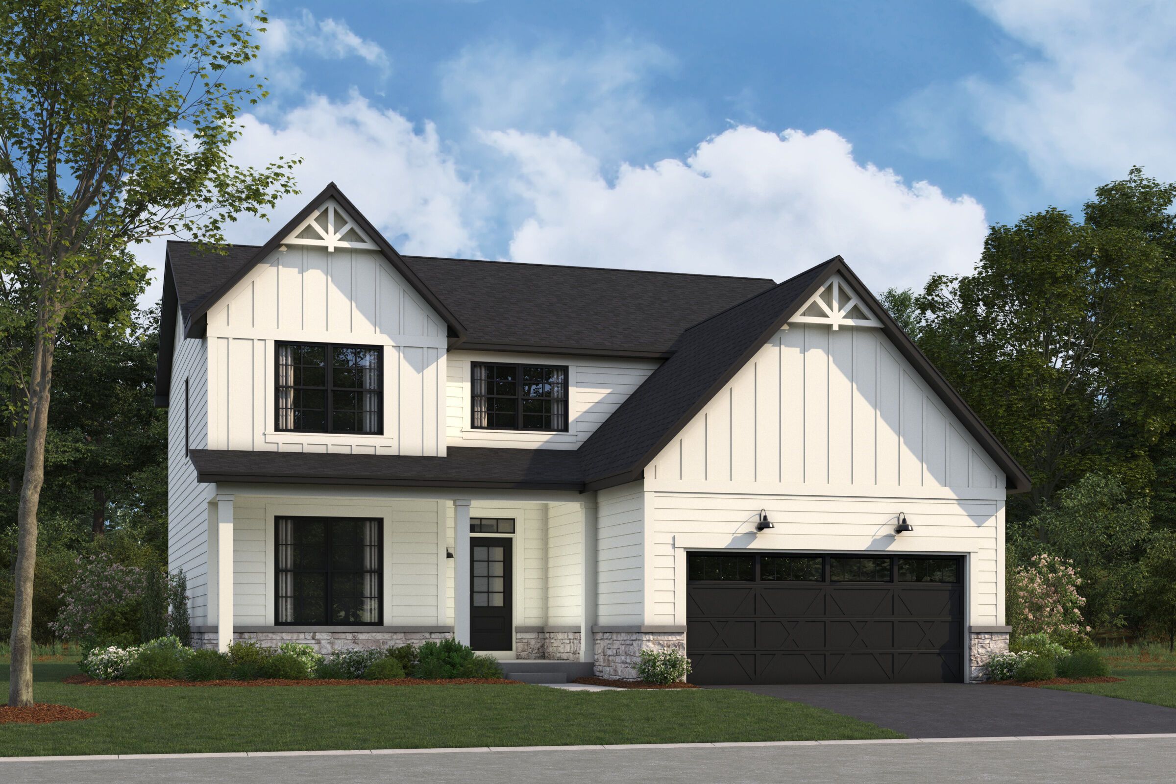 Barclay Elevation Urban Farmhouse