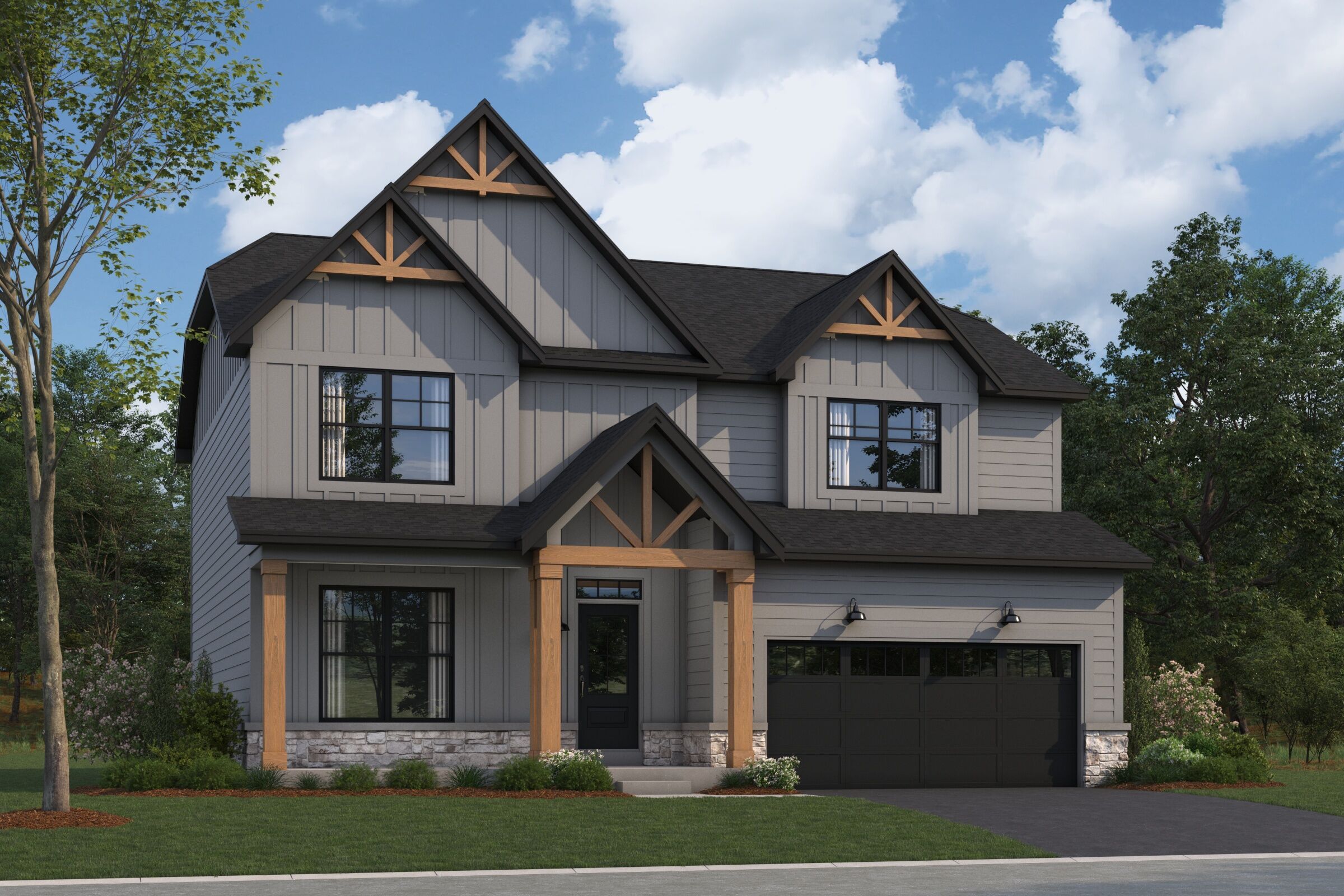 Dunbar Elevation Rustic Farmhouse