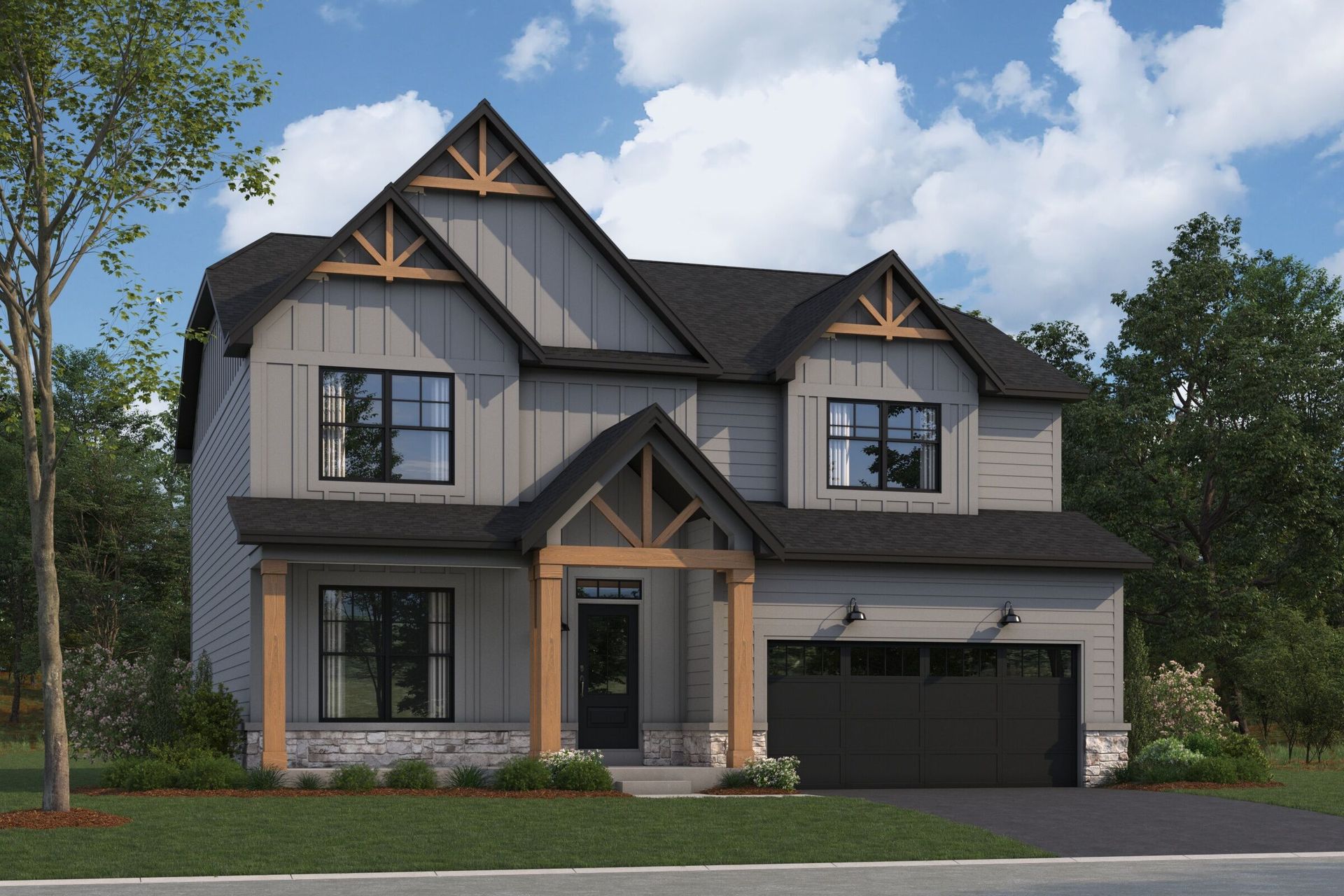 Dunbar Elevation Rustic Farmhouse