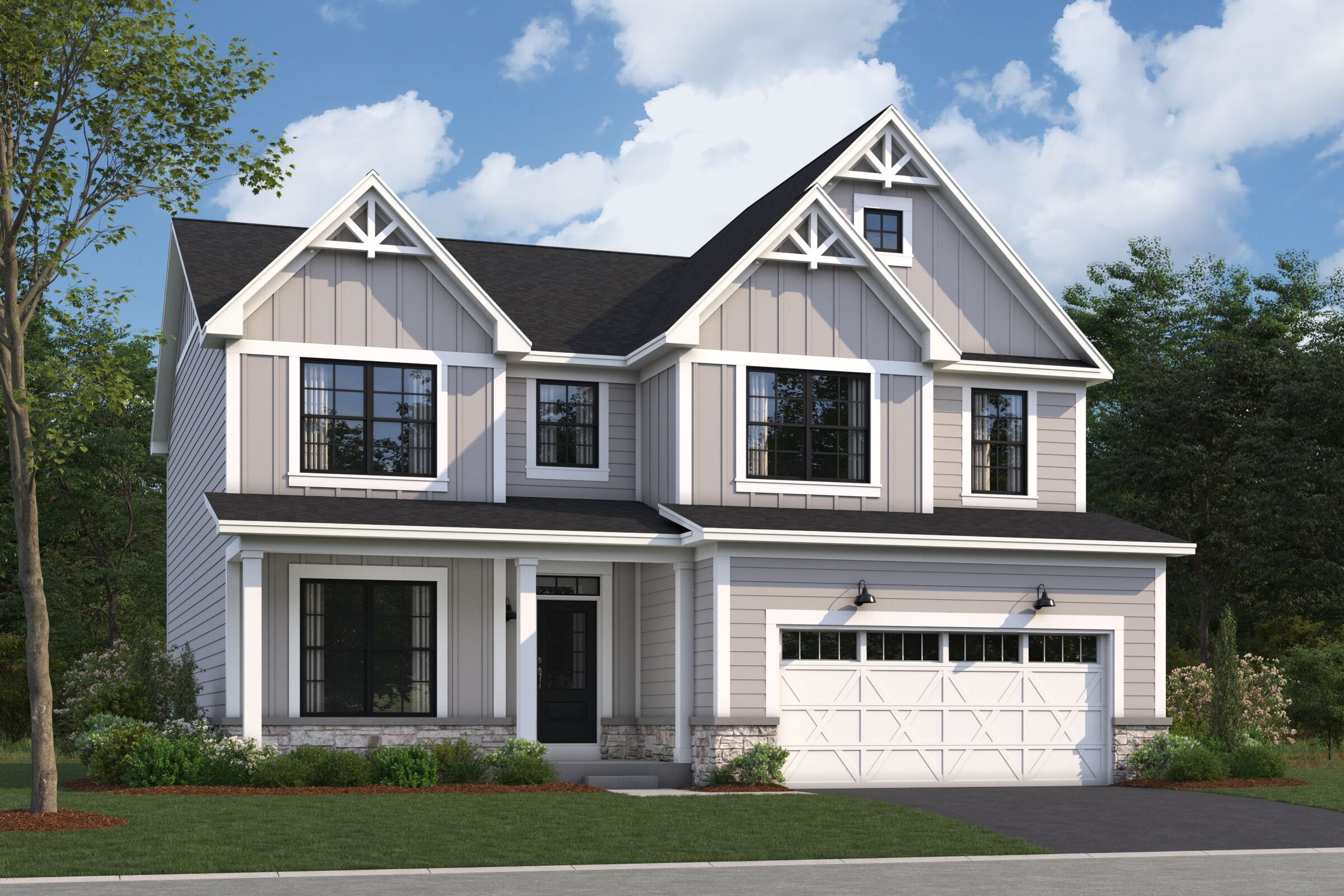 Easton Elevation Urban Farmhouse